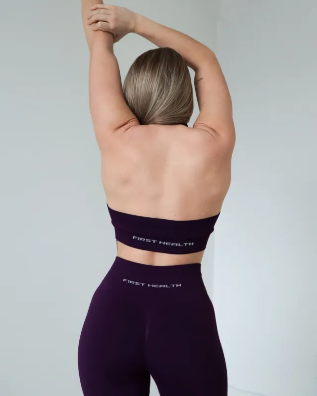 ENHANCE HALTER TOP - Berry sold by First Health Apparel