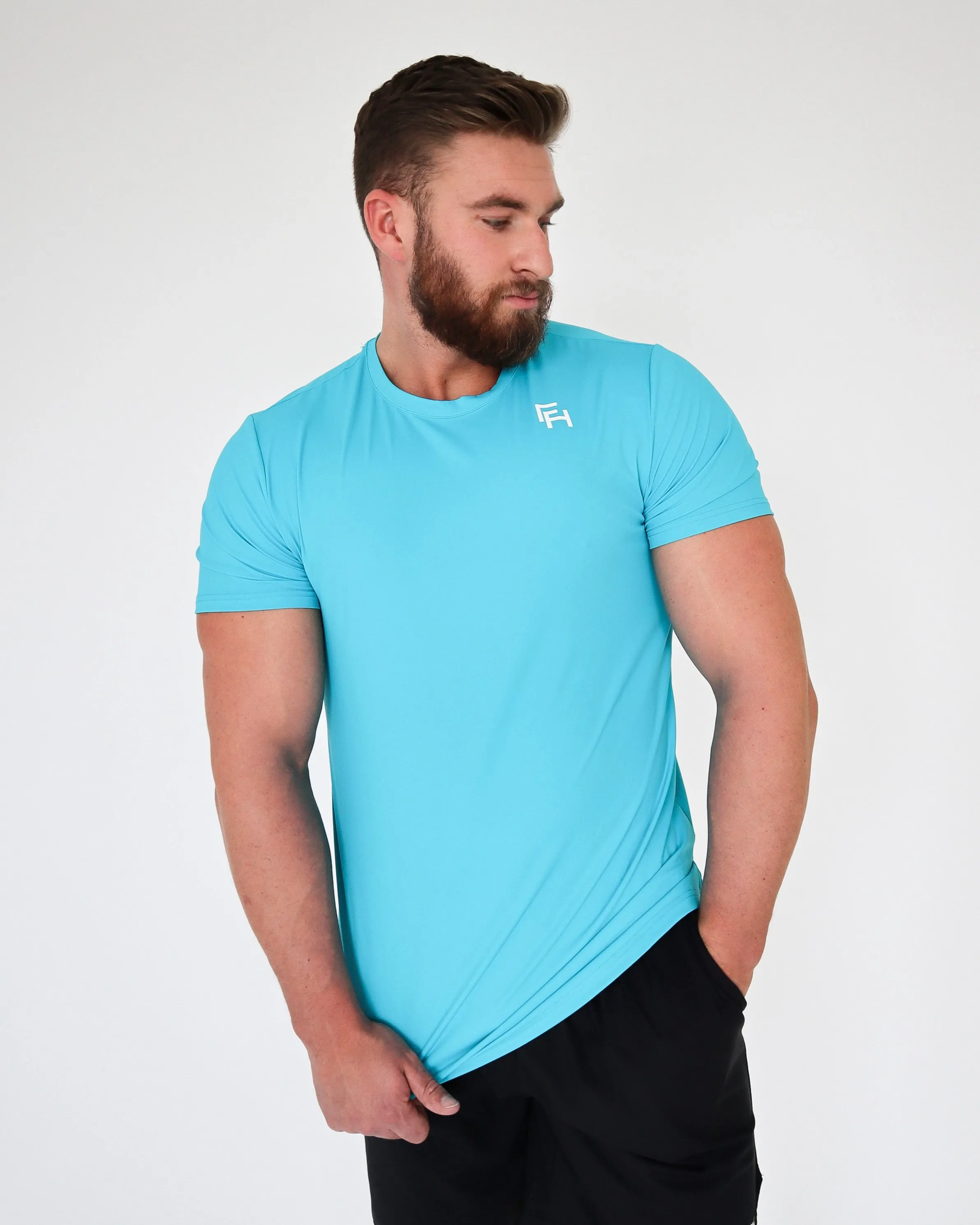 Performance T-Shirt - Sky sold by First Health Apparel