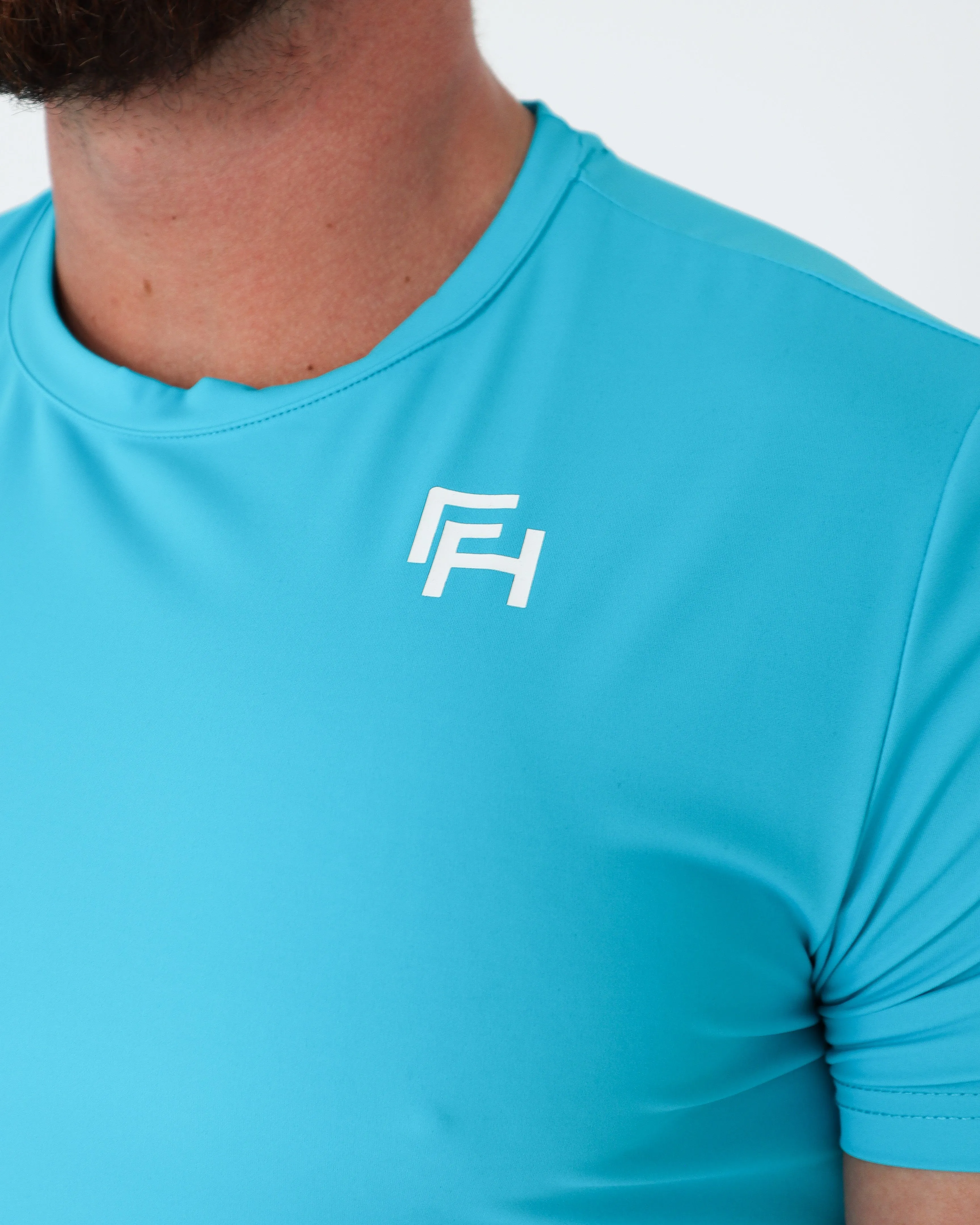 Performance T-Shirt - Sky sold by First Health Apparel product image thumbnail 5