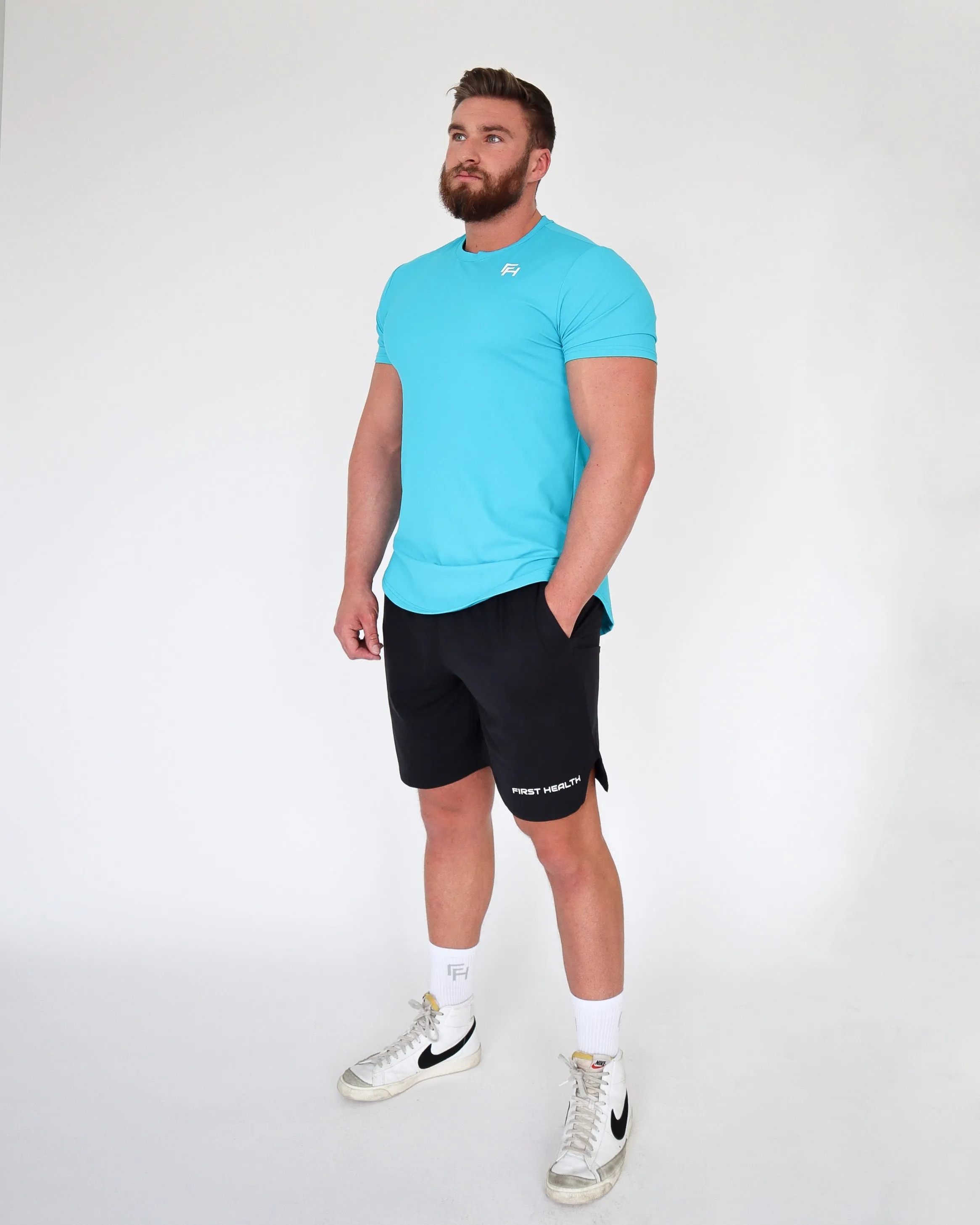 Performance T-Shirt - Sky sold by First Health Apparel product image thumbnail 2