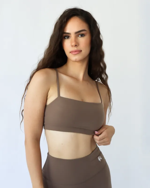 Bandeau Sports Bra - Oak sold by First Health Apparel