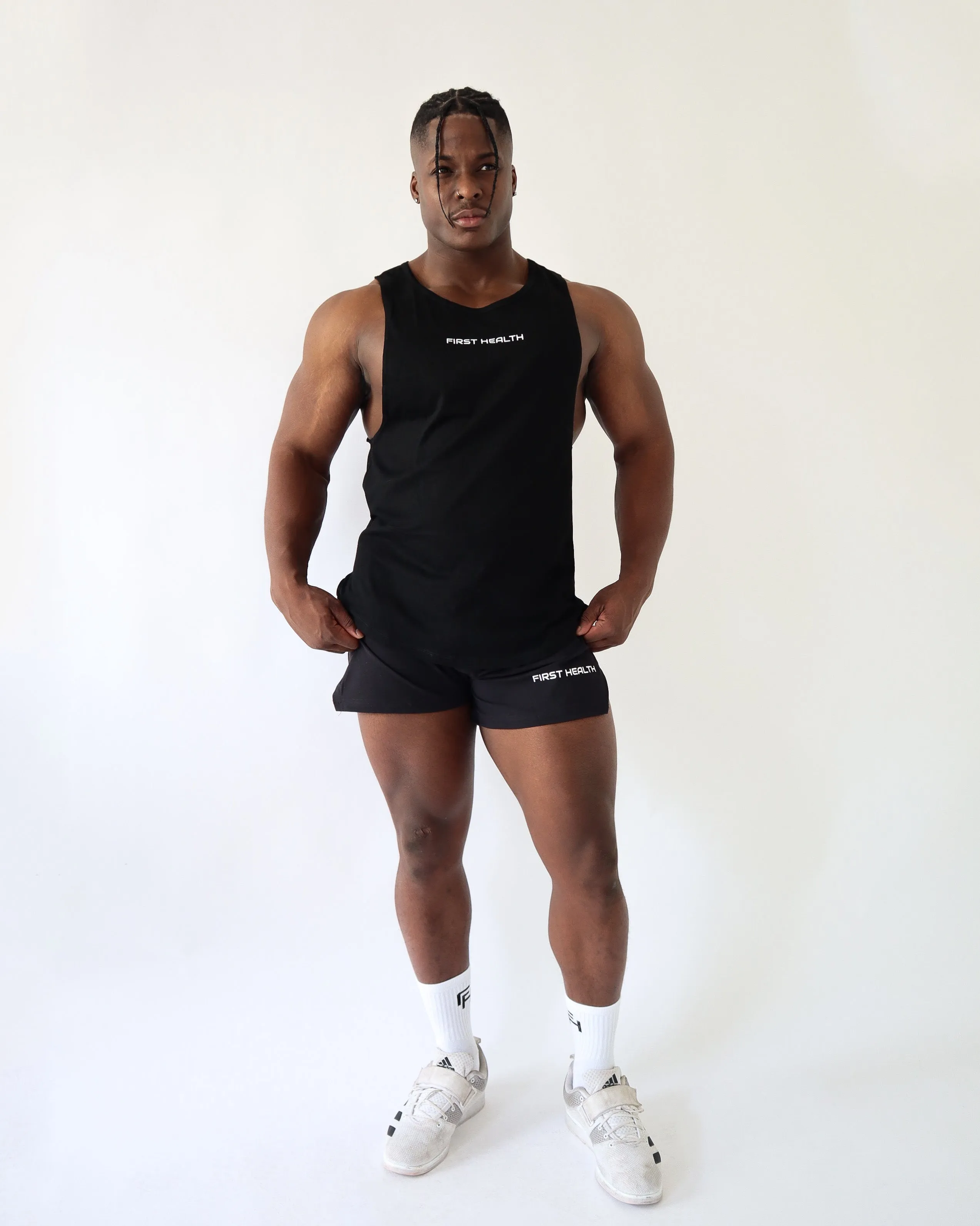 VITAL TANK TOP - Black sold by First Health Apparel product image thumbnail 3