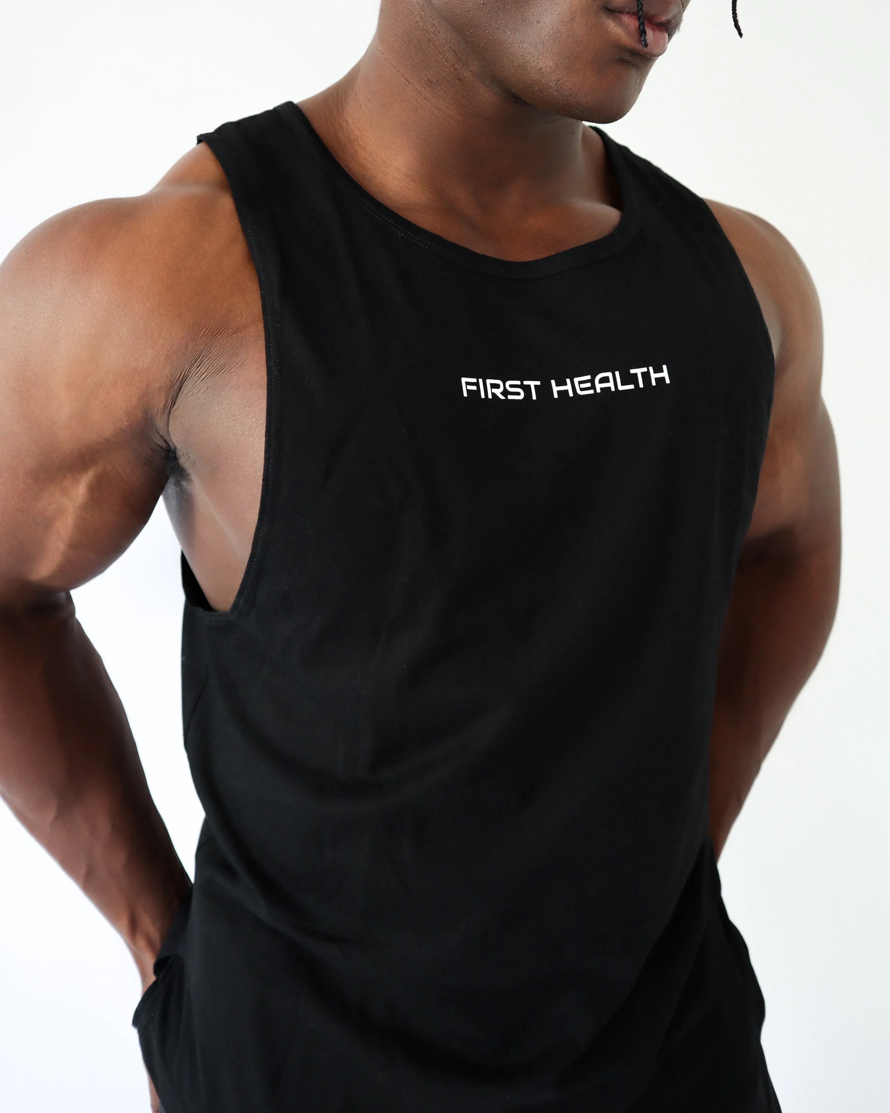 VITAL TANK TOP - Black sold by First Health Apparel product image thumbnail 4
