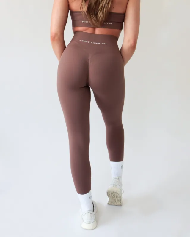 ENHANCE LEGGINGS - Cocoa sold by First Health Apparel