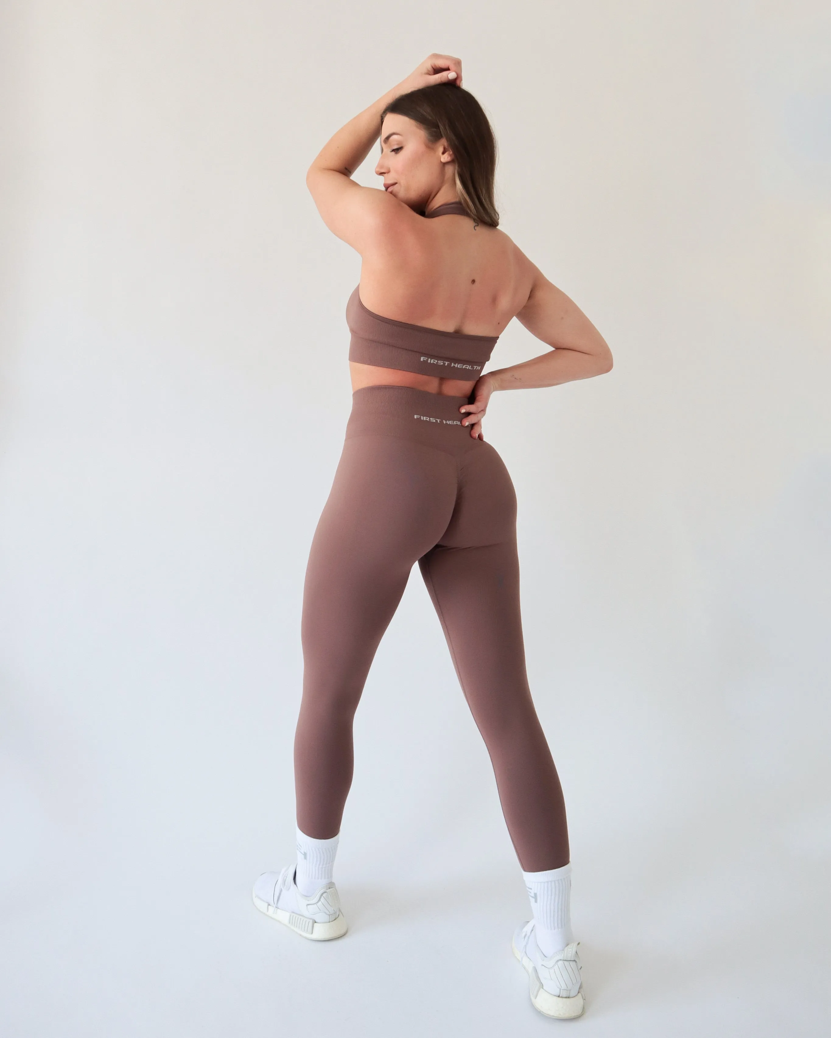 ENHANCE LEGGINGS - Cocoa sold by First Health Apparel product image thumbnail 4