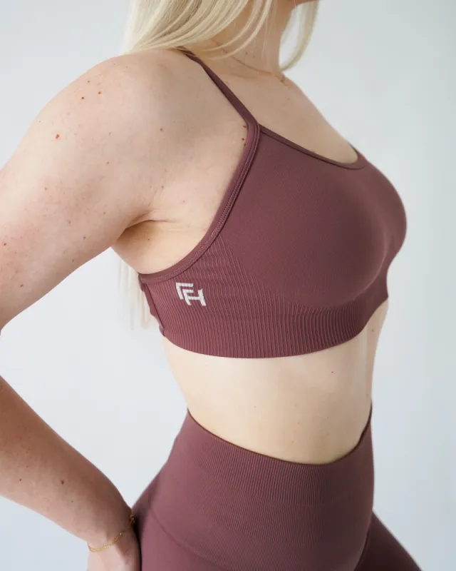 Enhance Vital Sports Bra - Dusty Rose sold by First Health Apparel