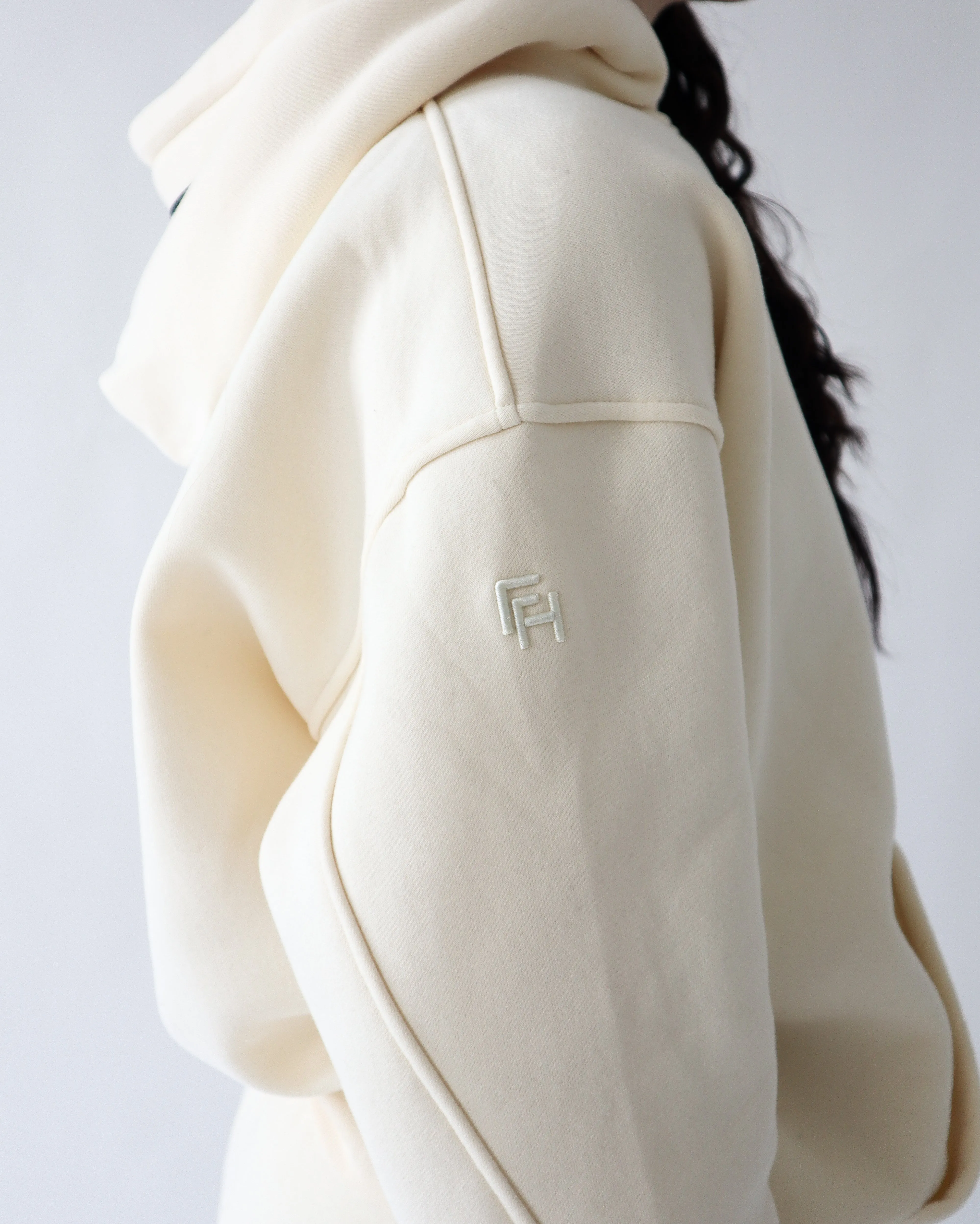 LOUNGE HOODIE - Butter sold by First Health Apparel product image thumbnail 2