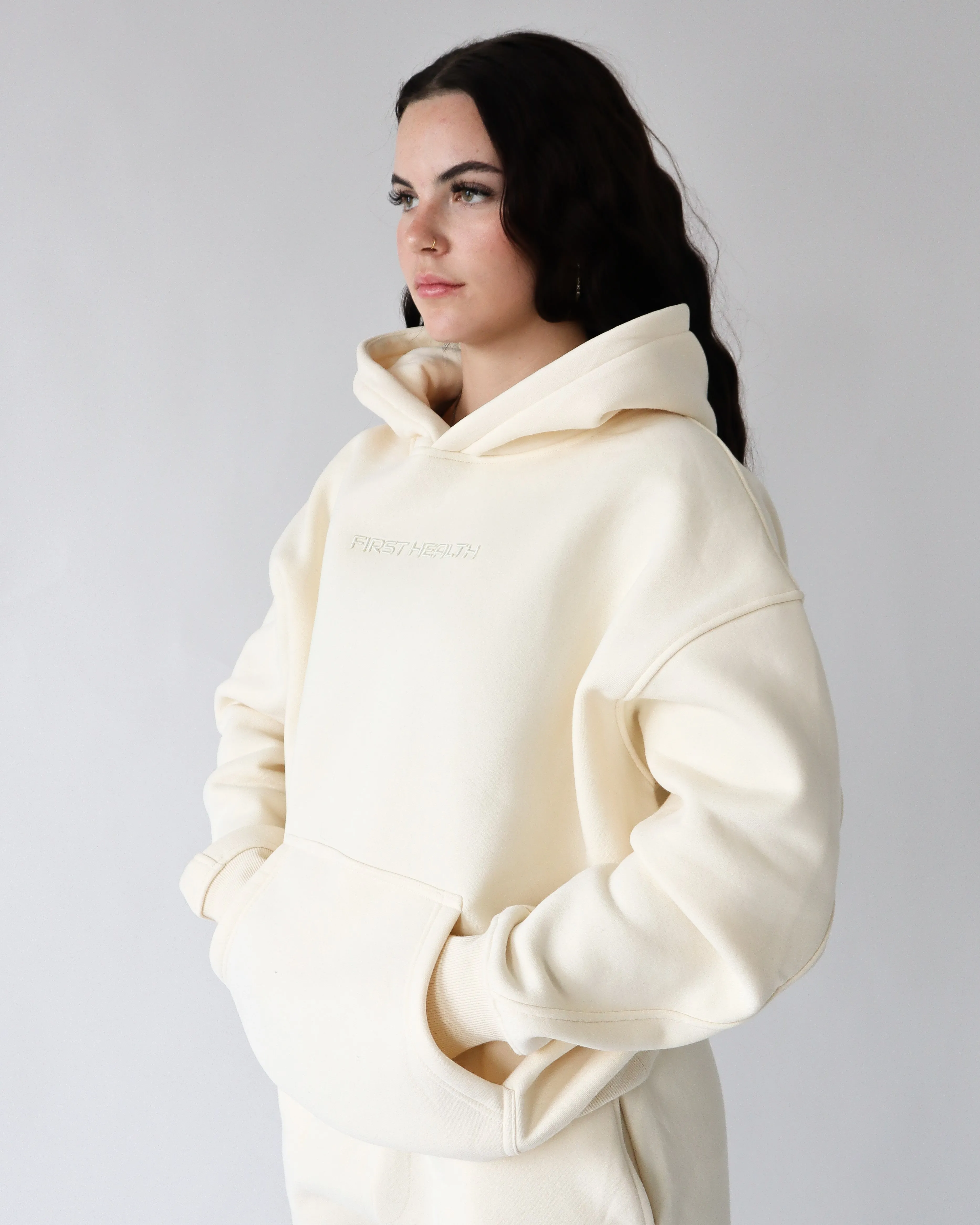 LOUNGE HOODIE - Butter sold by First Health Apparel