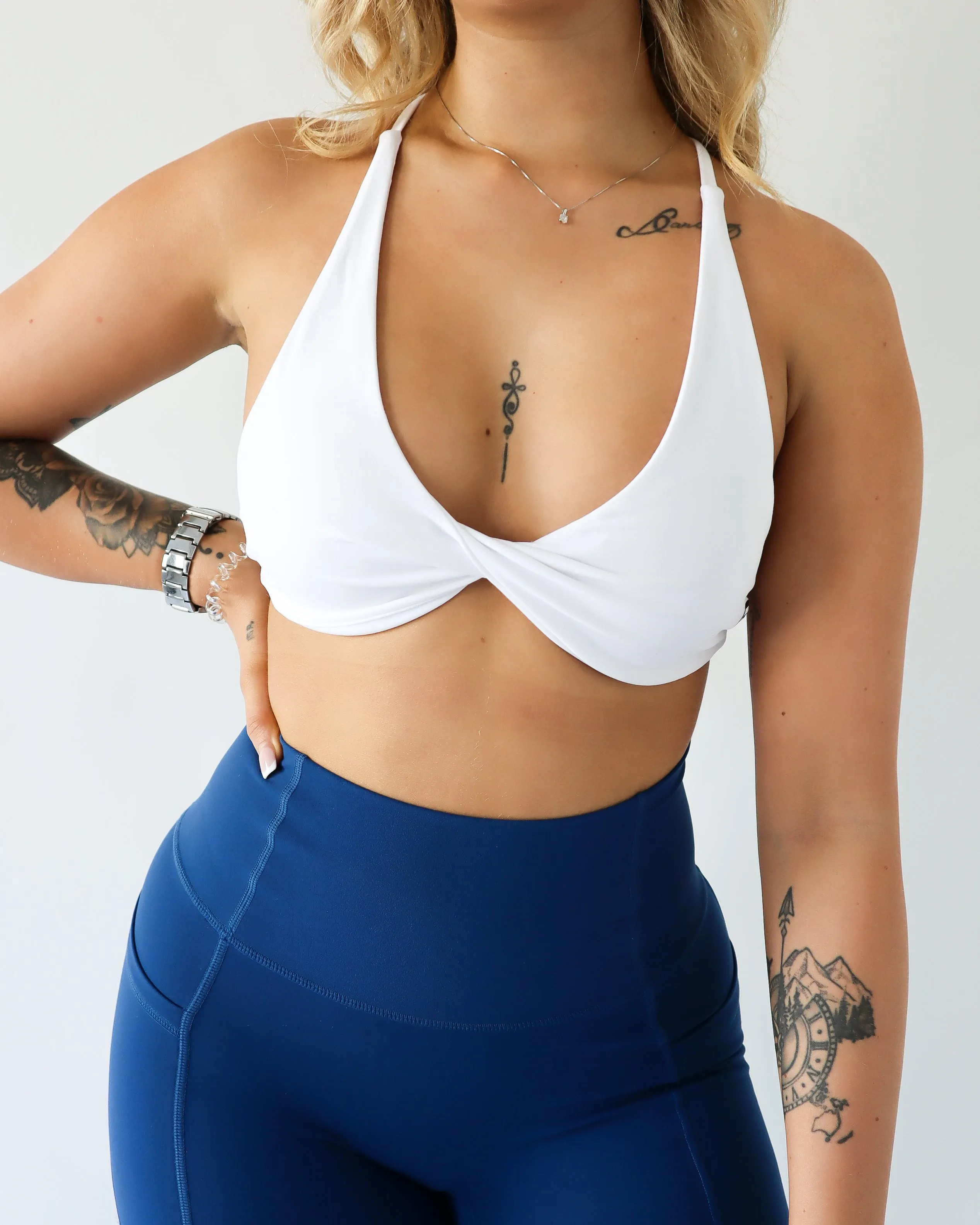 DREAM SPORTS BRA - White sold by First Health Apparel