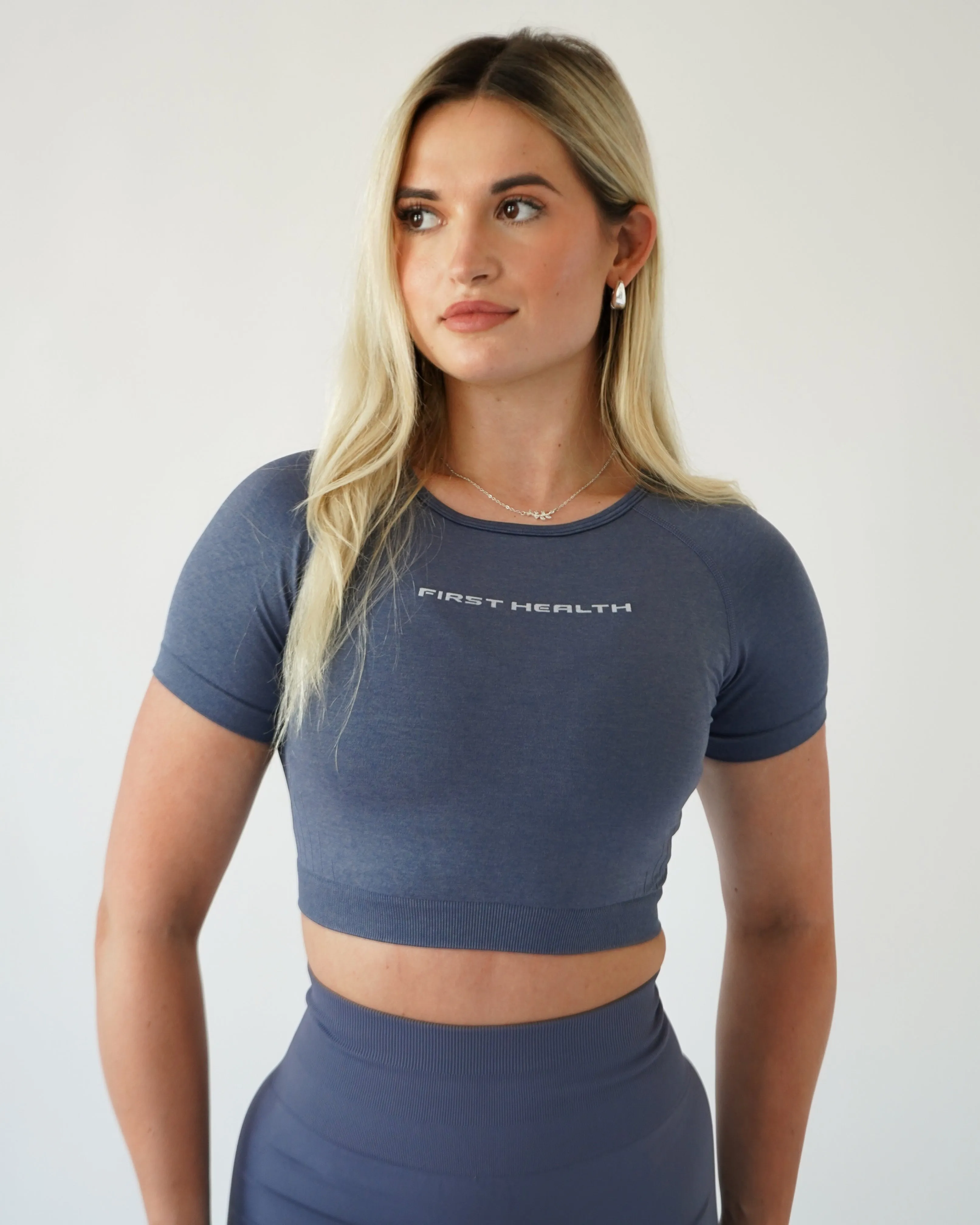 Enhance Cropped Tee - Starlight sold by First Health Apparel