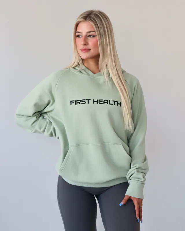 FAITH HOODIE - Pistachio sold by First Health Apparel