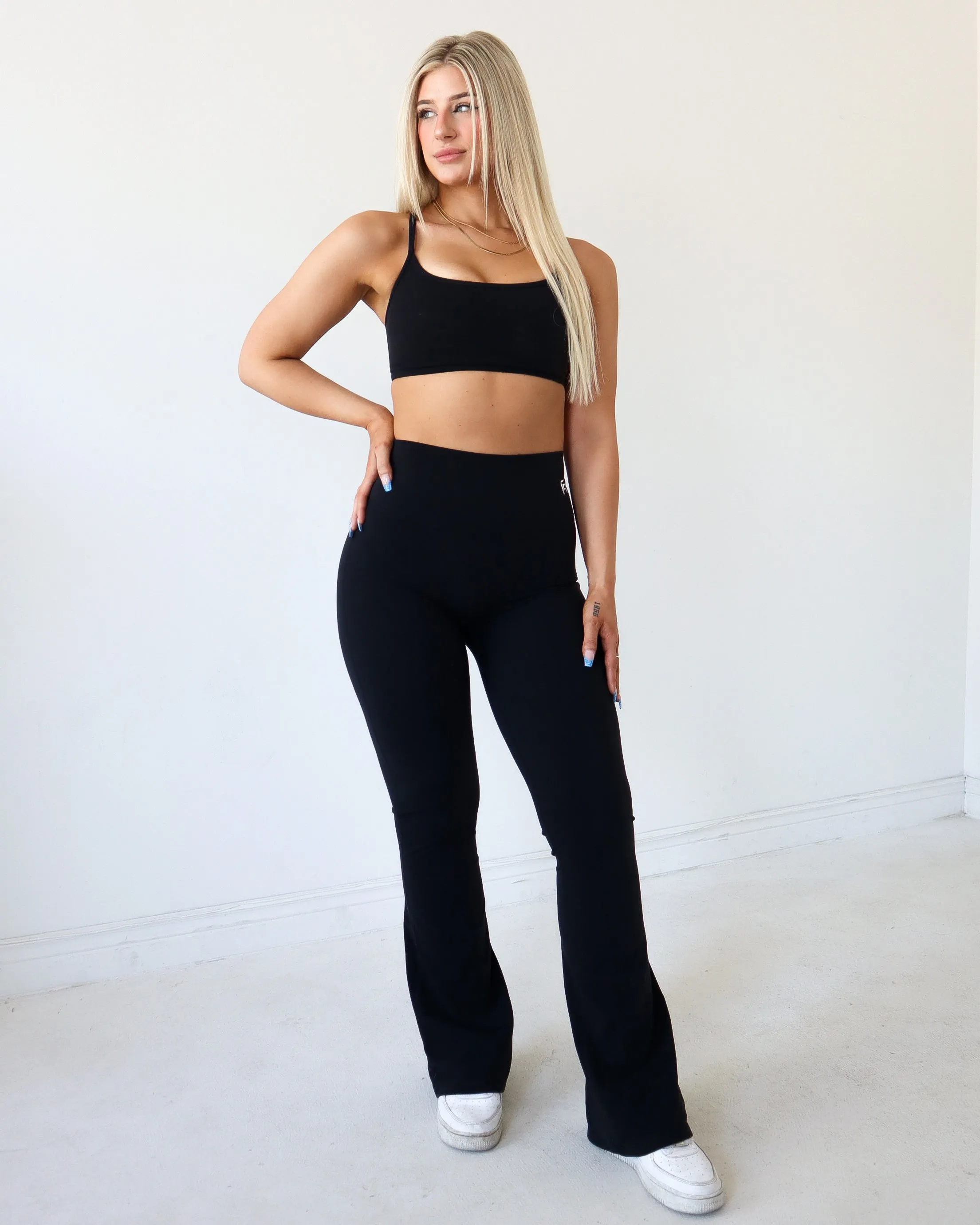 Onyx Flare Leggings - Black sold by First Health Apparel product image thumbnail 2