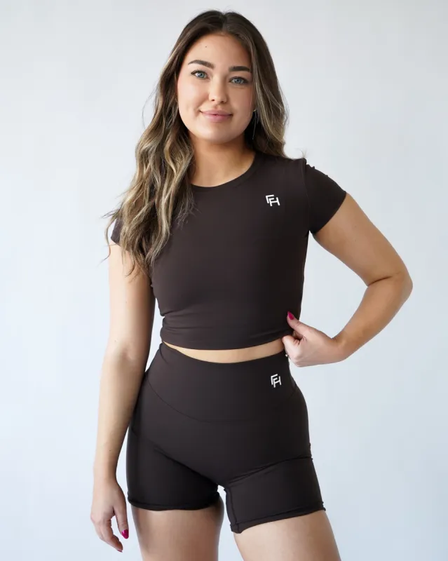 Onyx Cropped Tee - Teddy sold by First Health Apparel