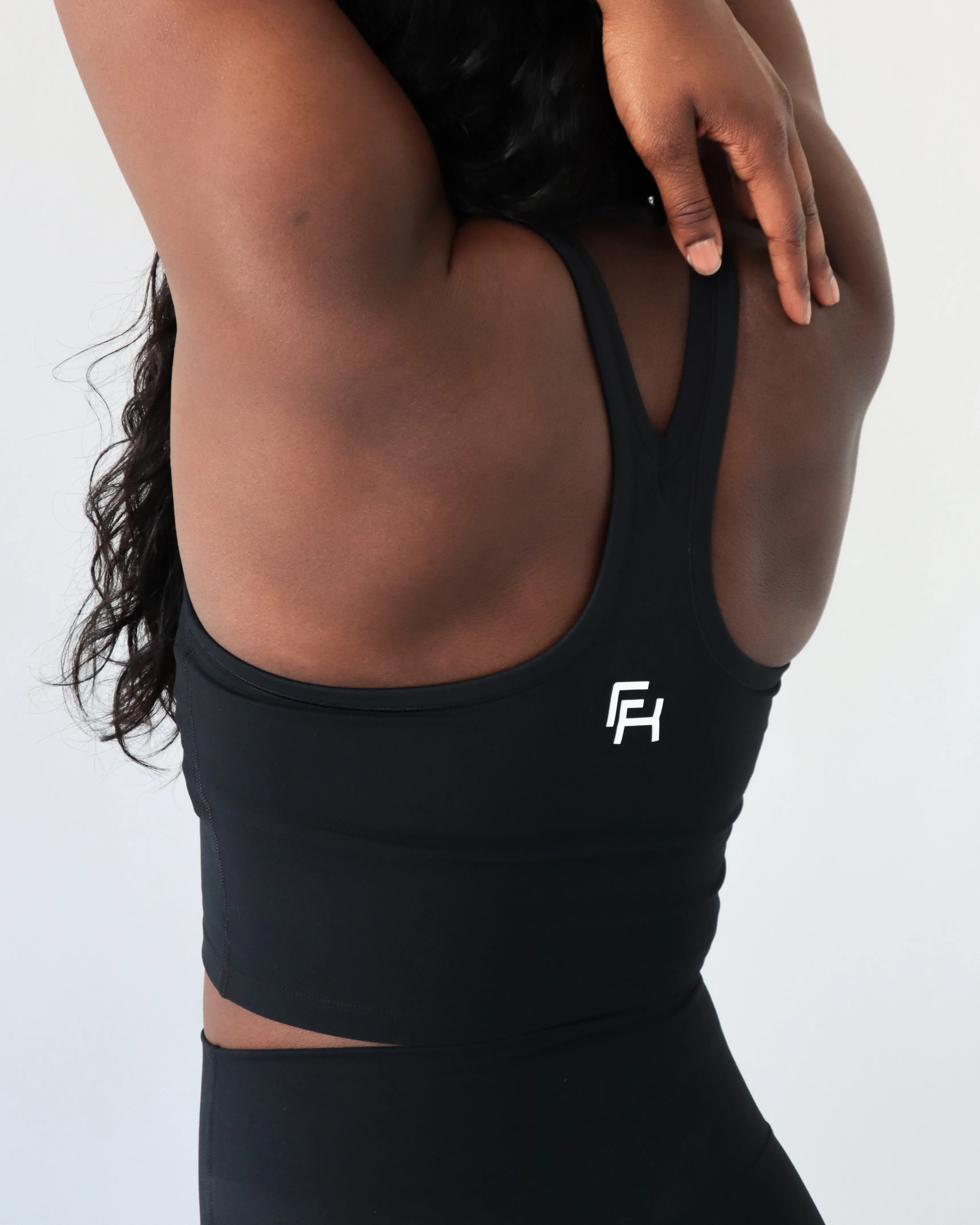 PERFORMANCE RACERBACK TOP - Black sold by First Health Apparel product image thumbnail 2