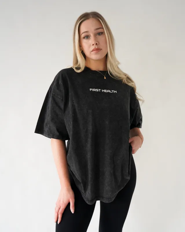 Vintage Tee - Charcoal sold by First Health Apparel