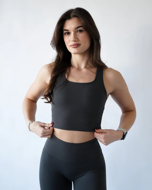 Performance Racerback Top - Iron sold by First Health Apparel