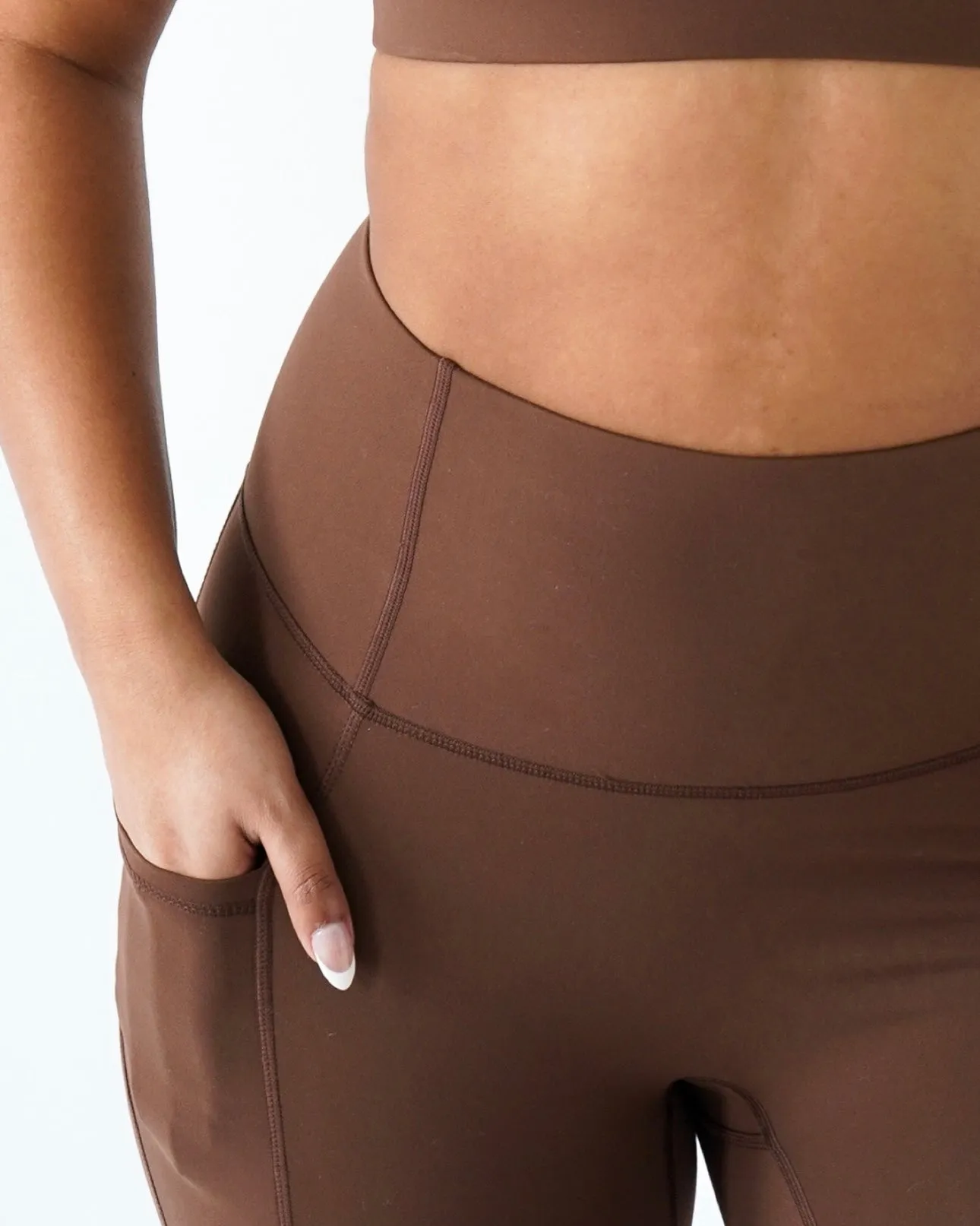 Performance Pocket Leggings - Clay sold by First Health Apparel product image thumbnail 2