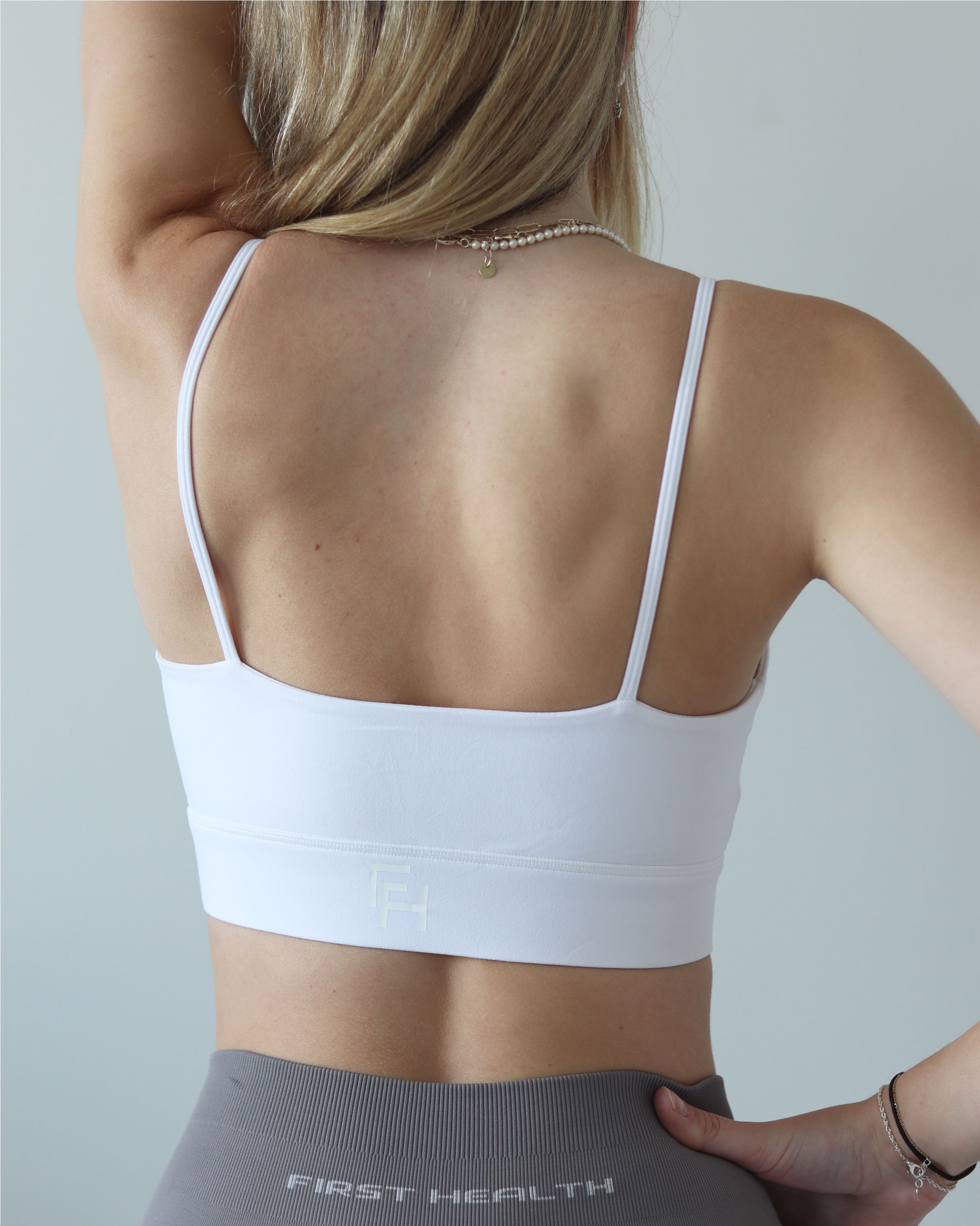 ADAPT SPORTS BRA — White sold by First Health Apparel product image thumbnail 2