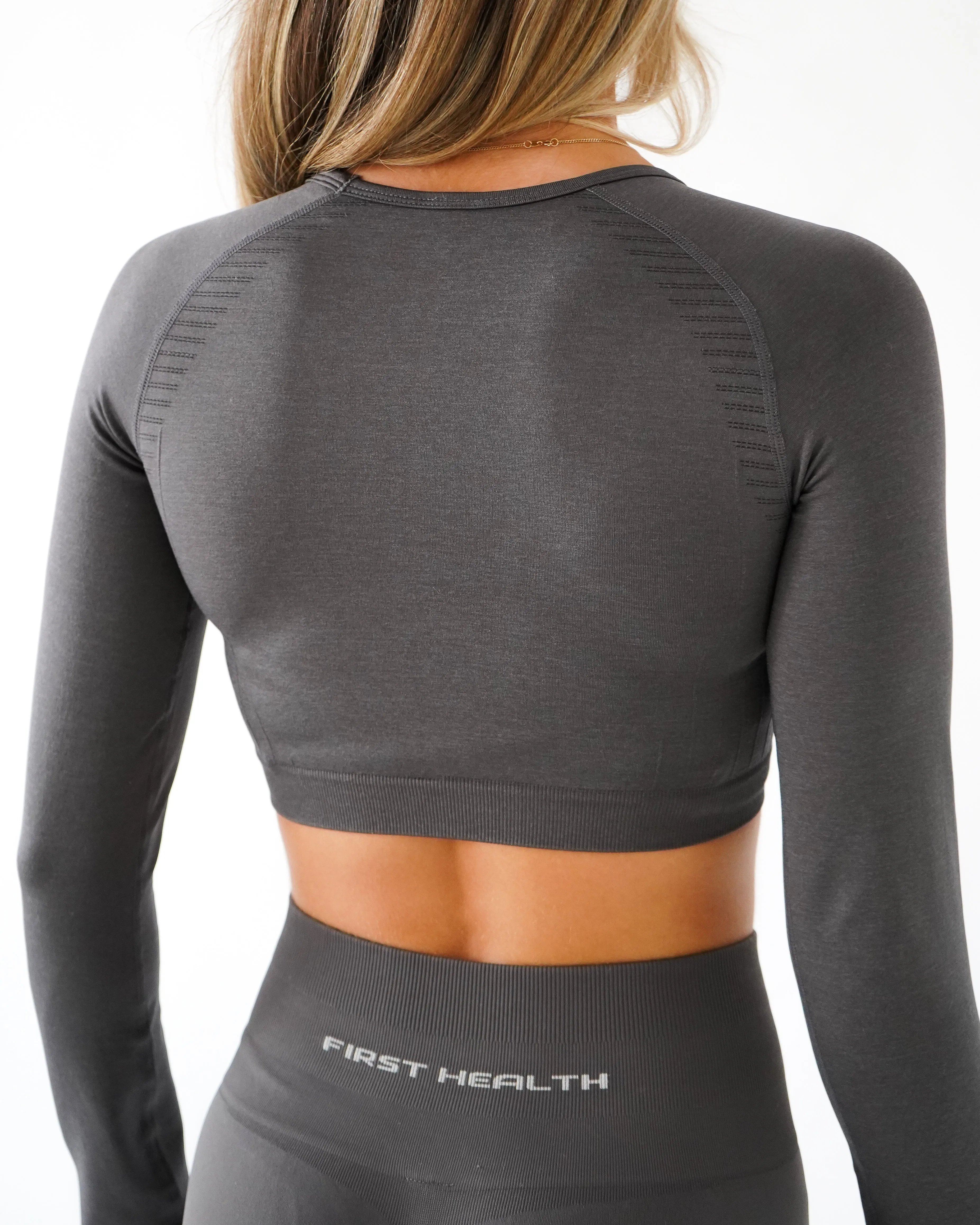 Enhance Cropped Long Sleeve - Galaxy sold by First Health Apparel product image thumbnail 3