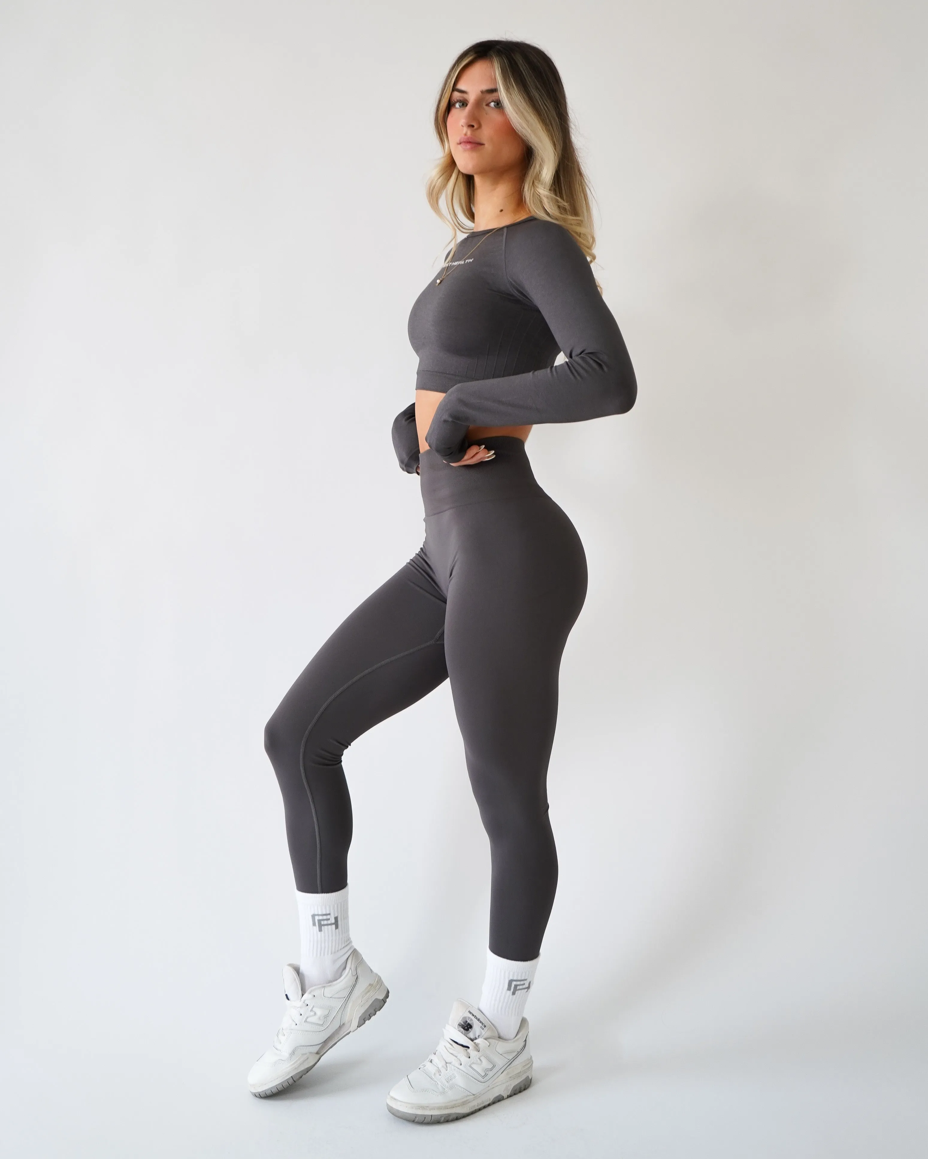 Enhance Cropped Long Sleeve - Galaxy sold by First Health Apparel product image thumbnail 4