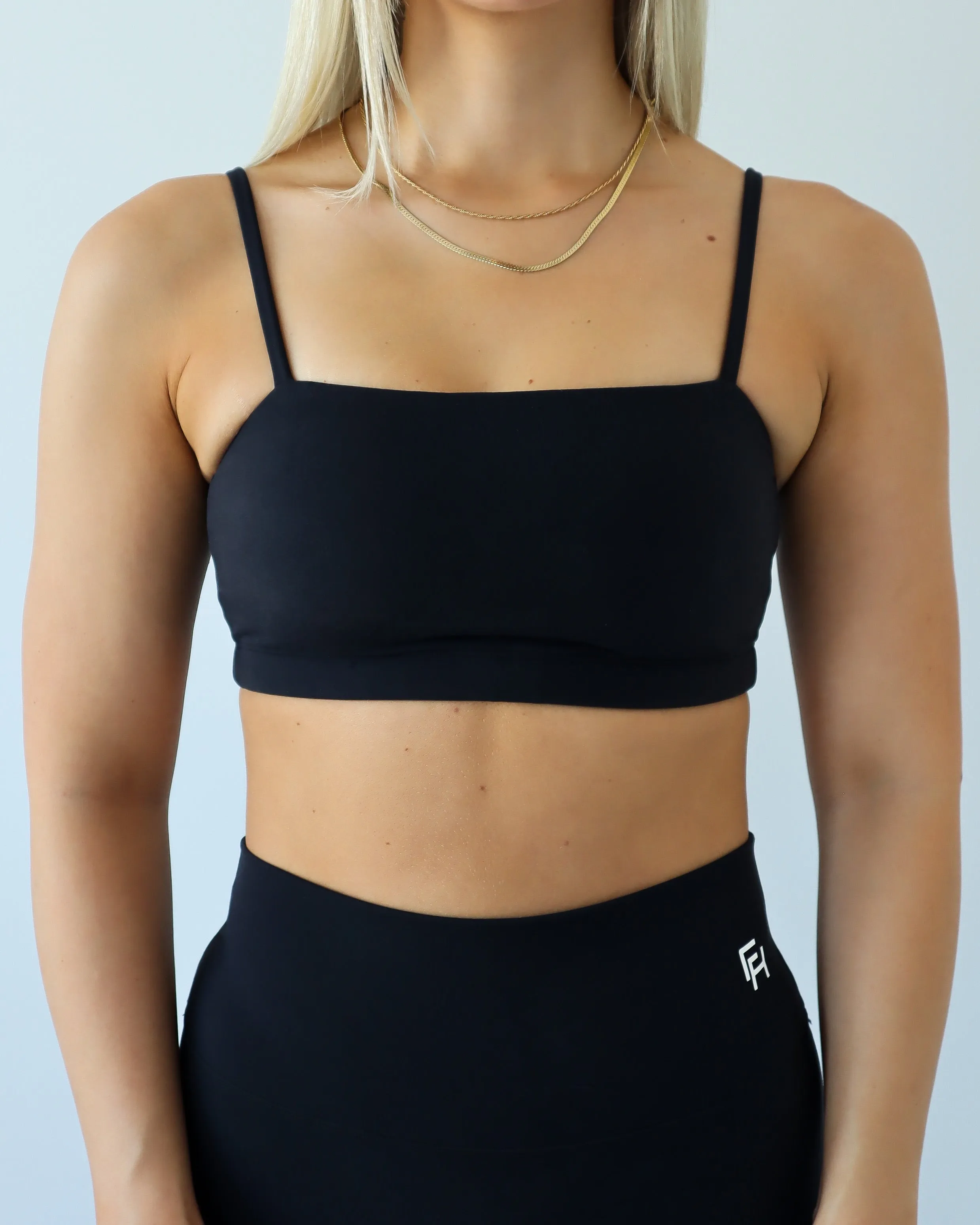 Onyx Bandeau Sports Bra - Black sold by First Health Apparel product image thumbnail 4