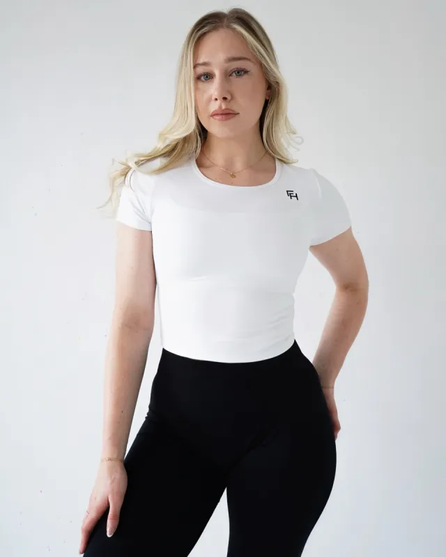 Performance Tee - White sold by First Health Apparel