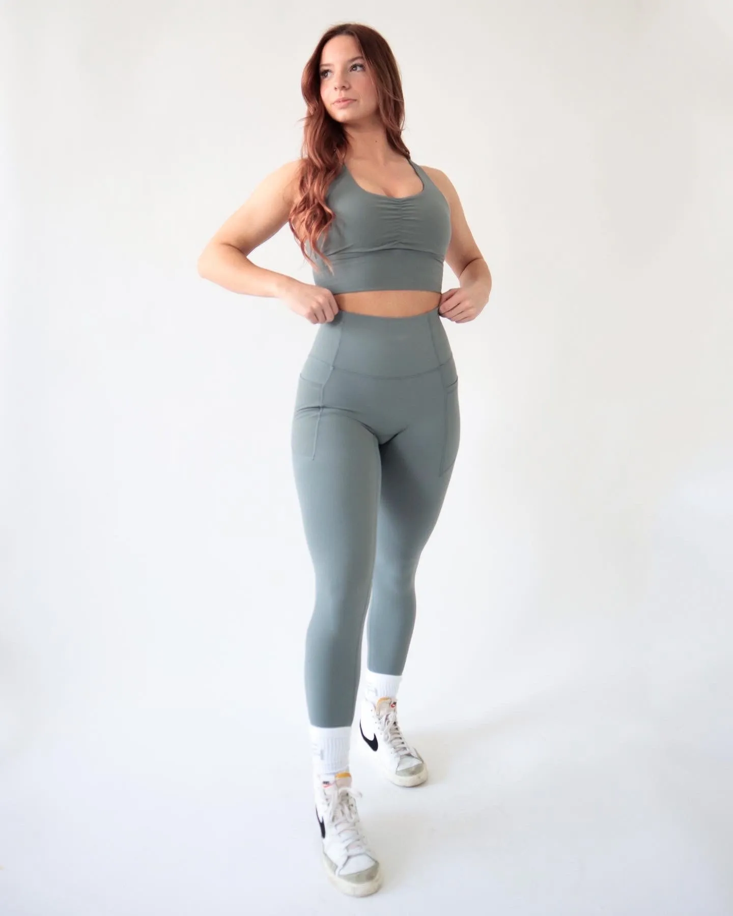 Performance Scrunch Bra - Shadow sold by First Health Apparel product image thumbnail 4