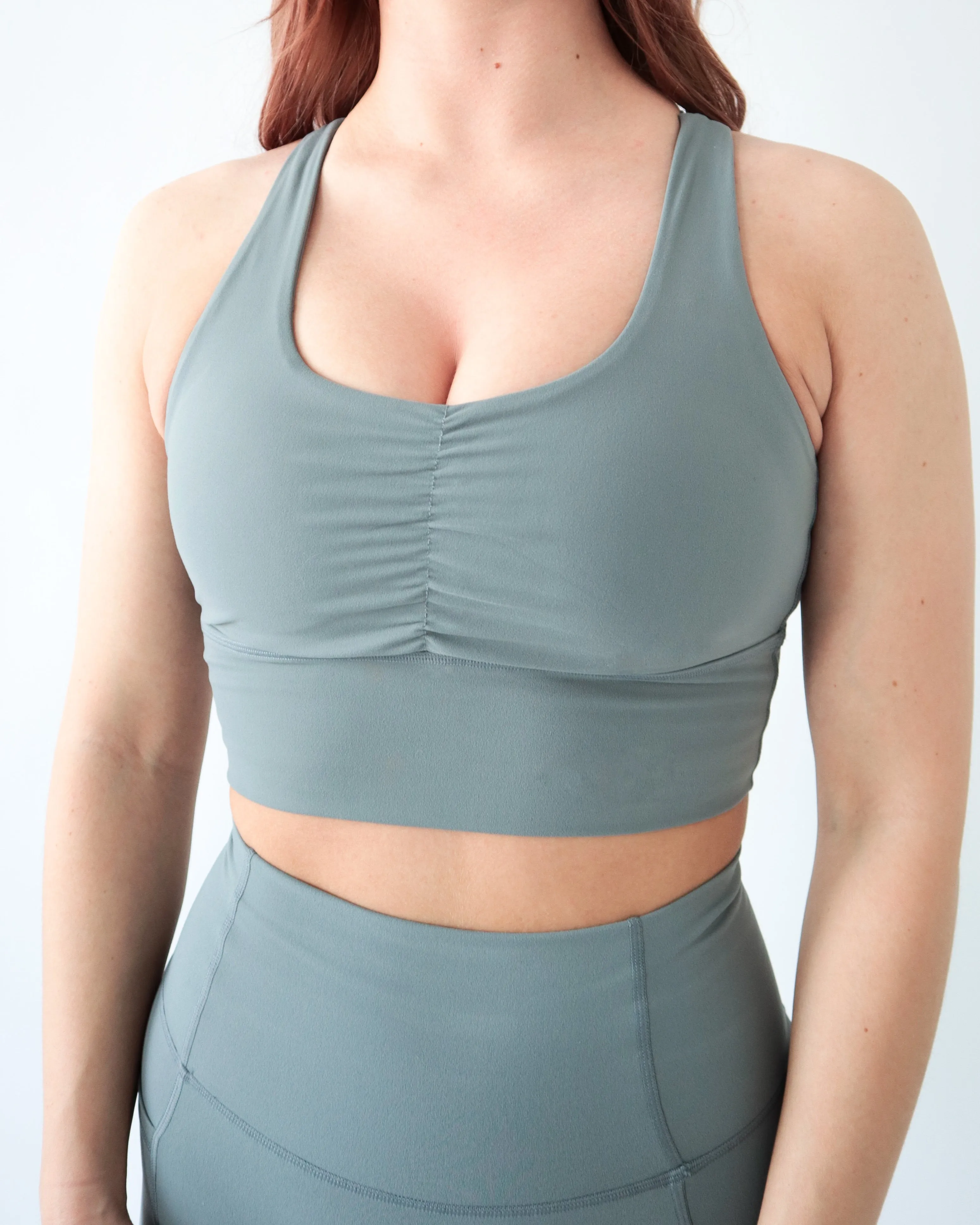 Performance Scrunch Bra - Shadow sold by First Health Apparel product image thumbnail 5