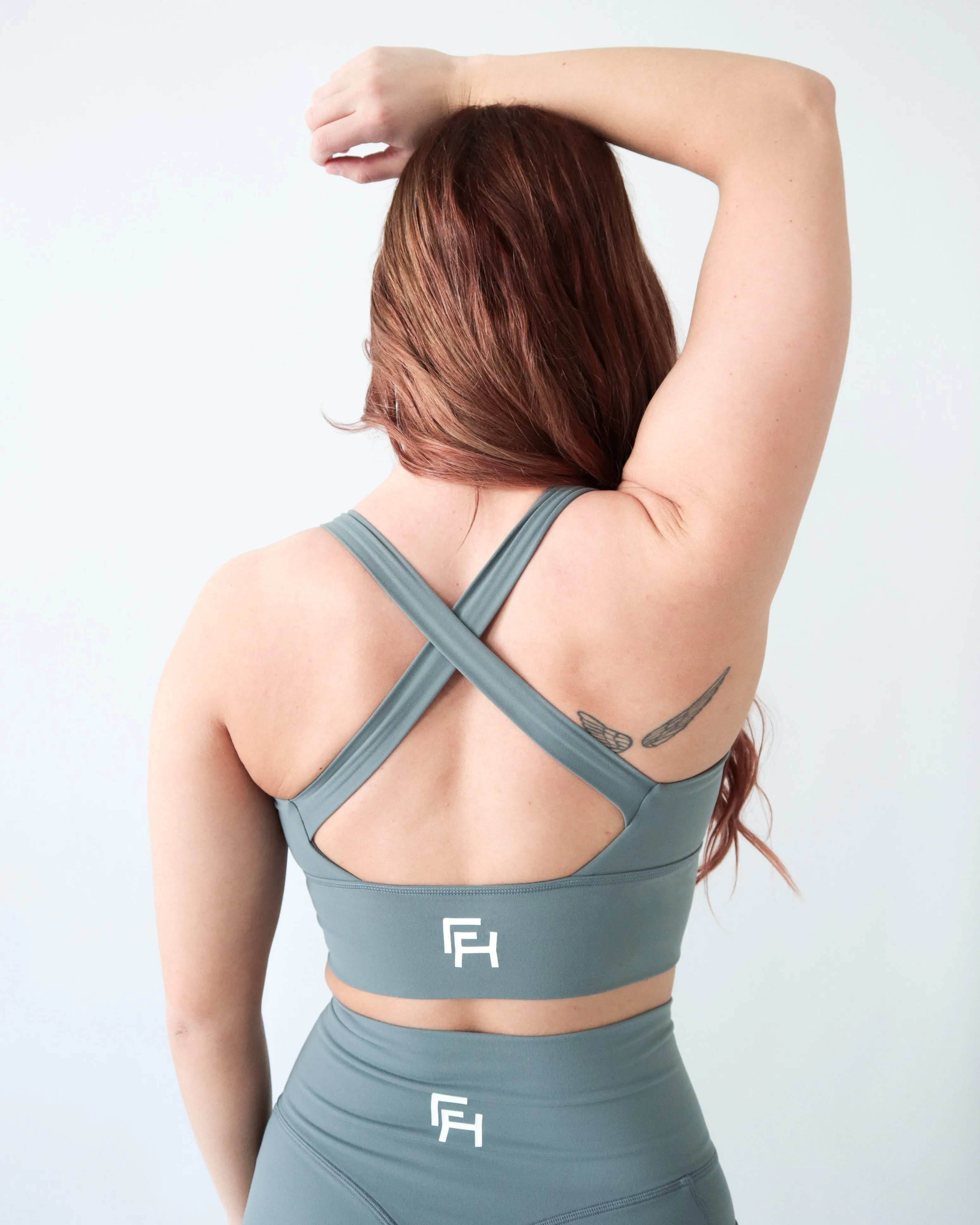 Performance Scrunch Bra - Shadow sold by First Health Apparel product image thumbnail 2