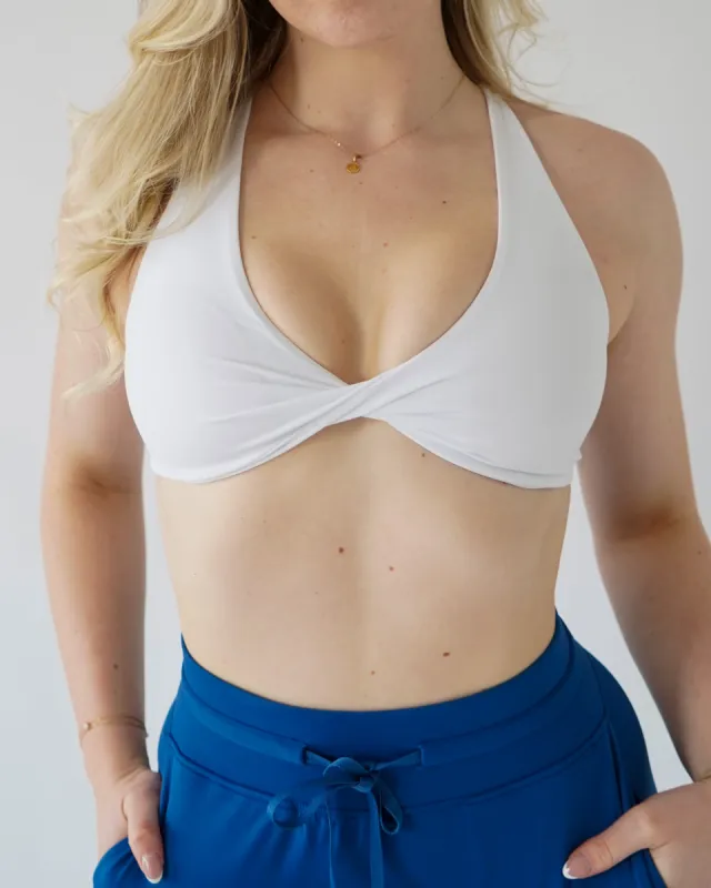 Performance Sports Bra - White sold by First Health Apparel