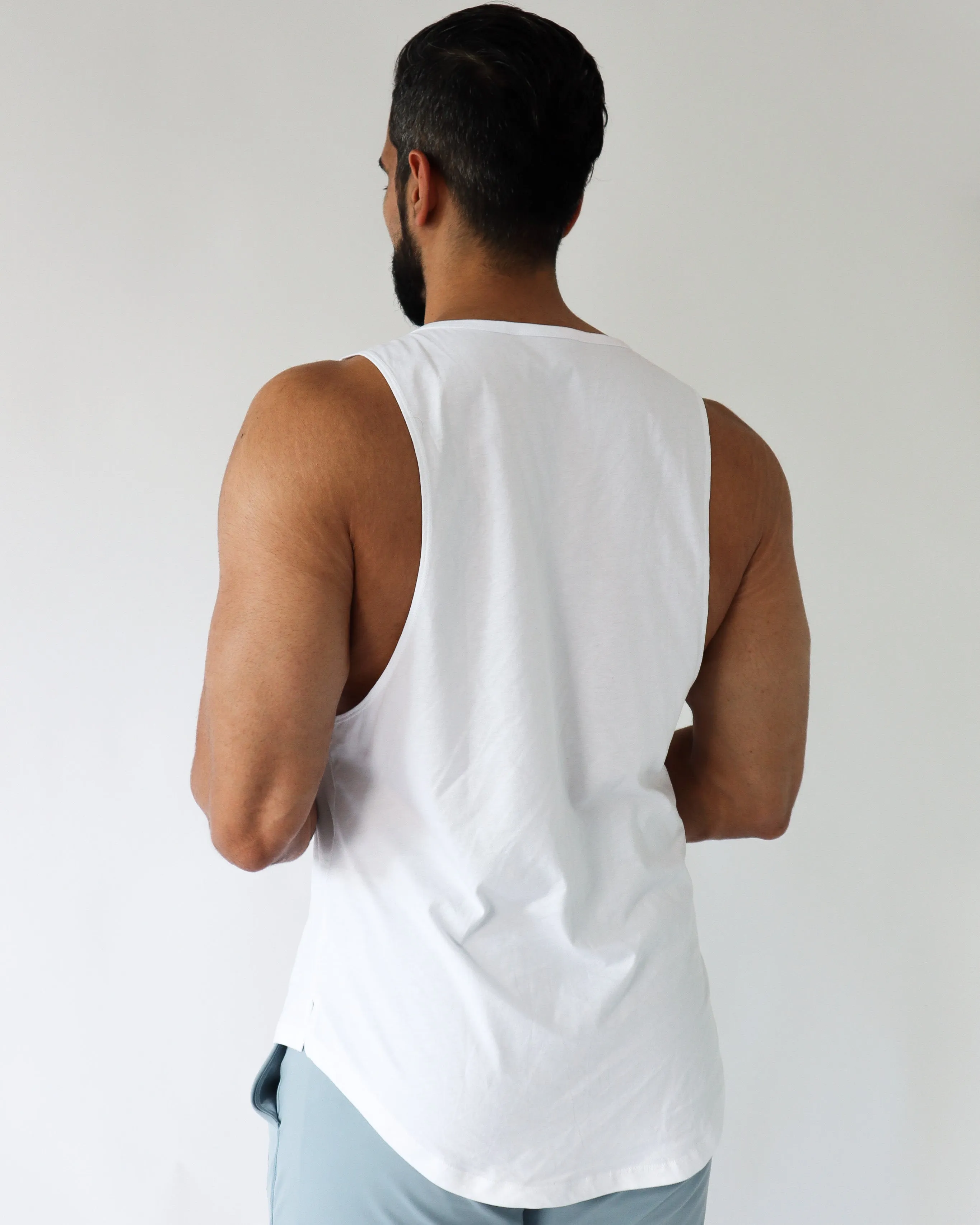 VITAL TANK TOP- White sold by First Health Apparel product image thumbnail 3