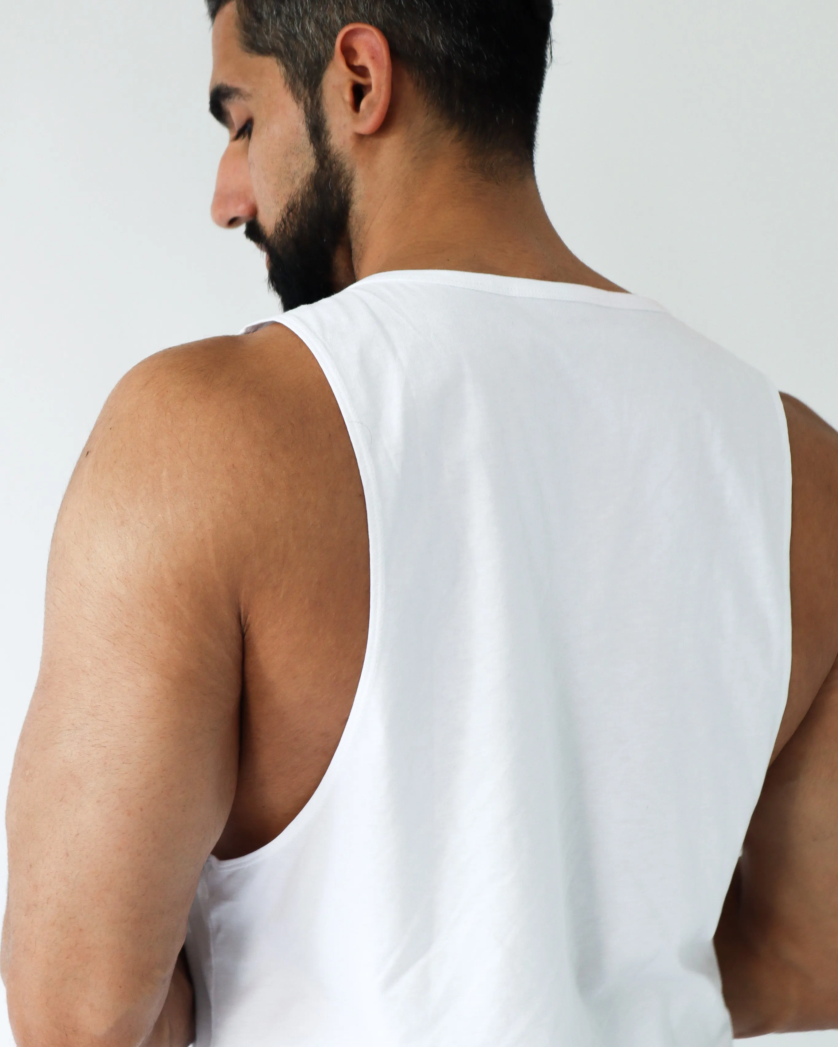 VITAL TANK TOP- White sold by First Health Apparel product image thumbnail 2