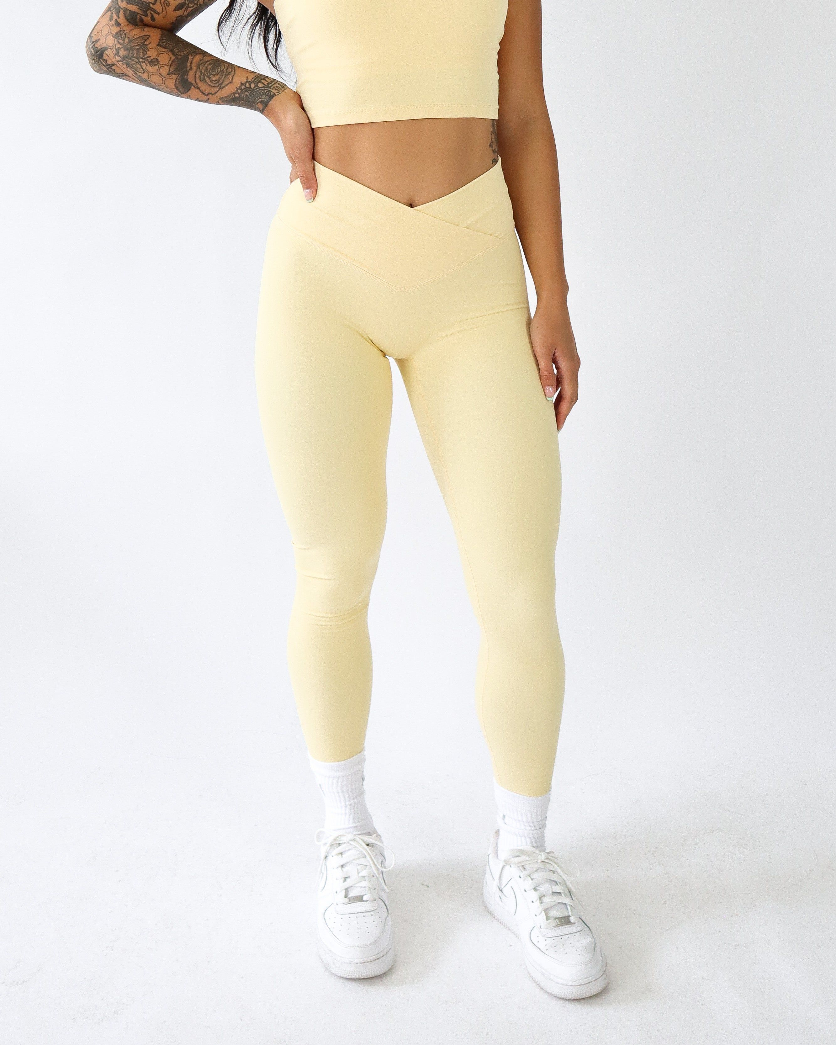 ONYX LEGGINGS - Popcorn sold by First Health Apparel