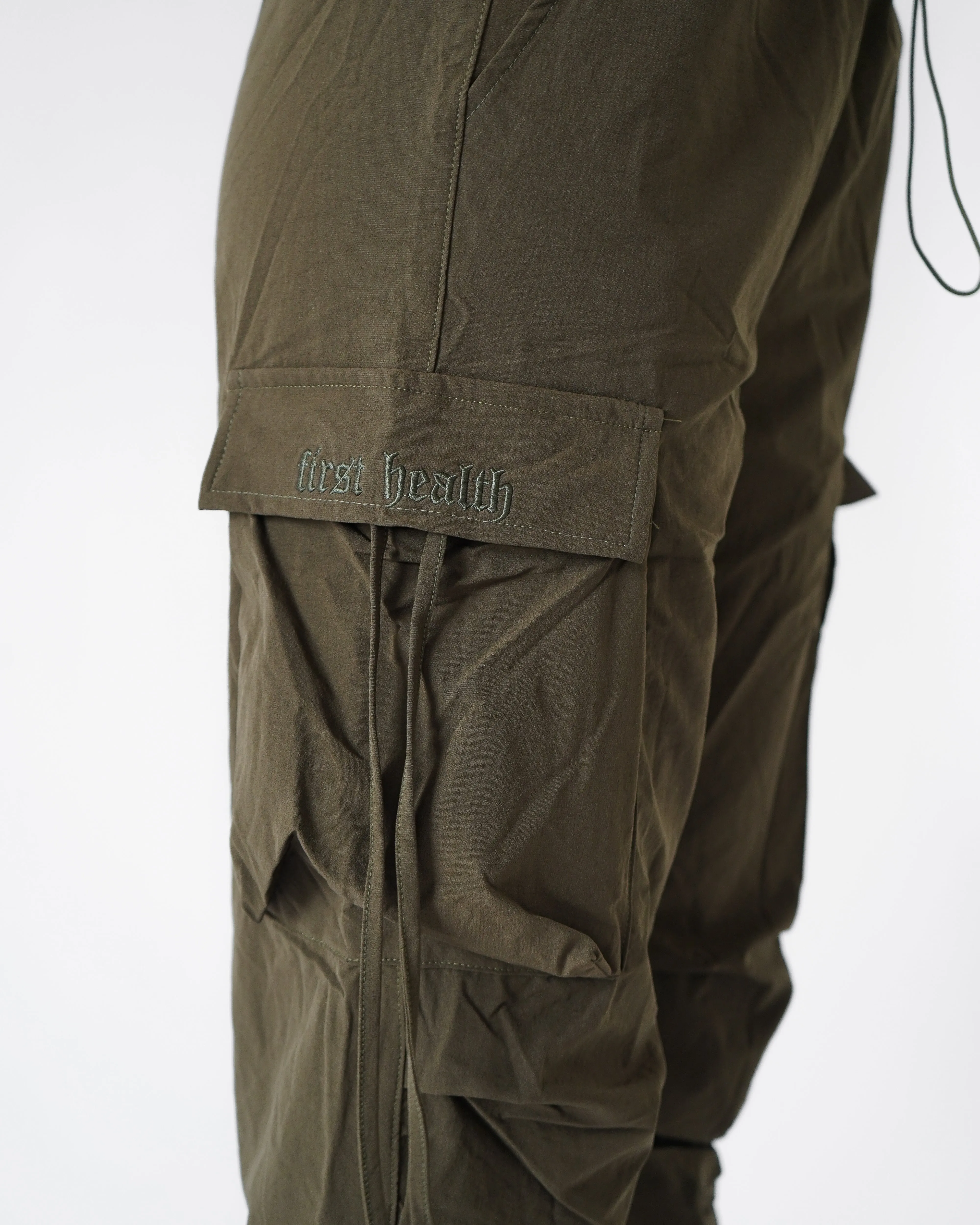 Parachute Cargo Joggers - Army sold by First Health Apparel product image thumbnail 2