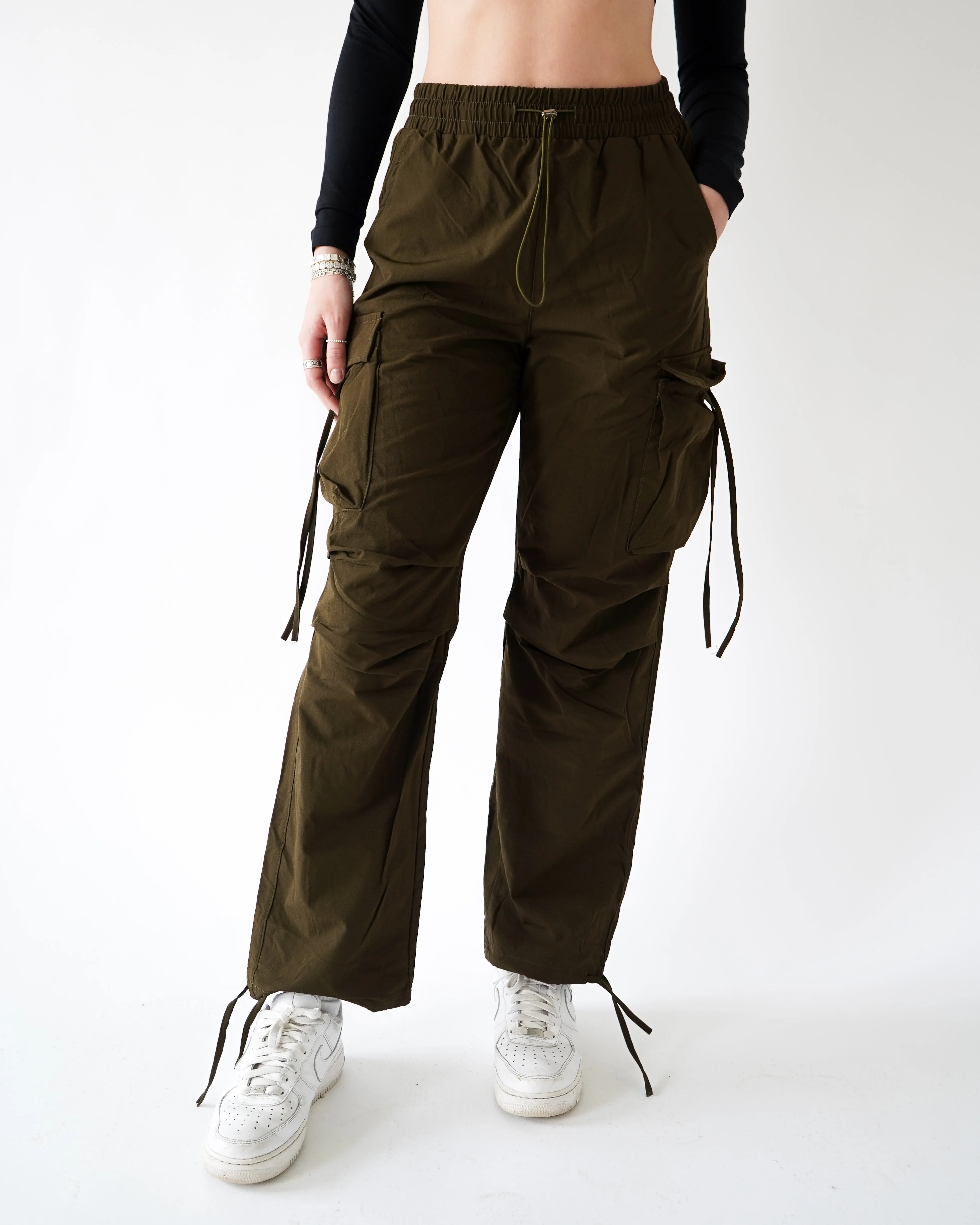 Parachute Cargo Joggers - Army sold by First Health Apparel
