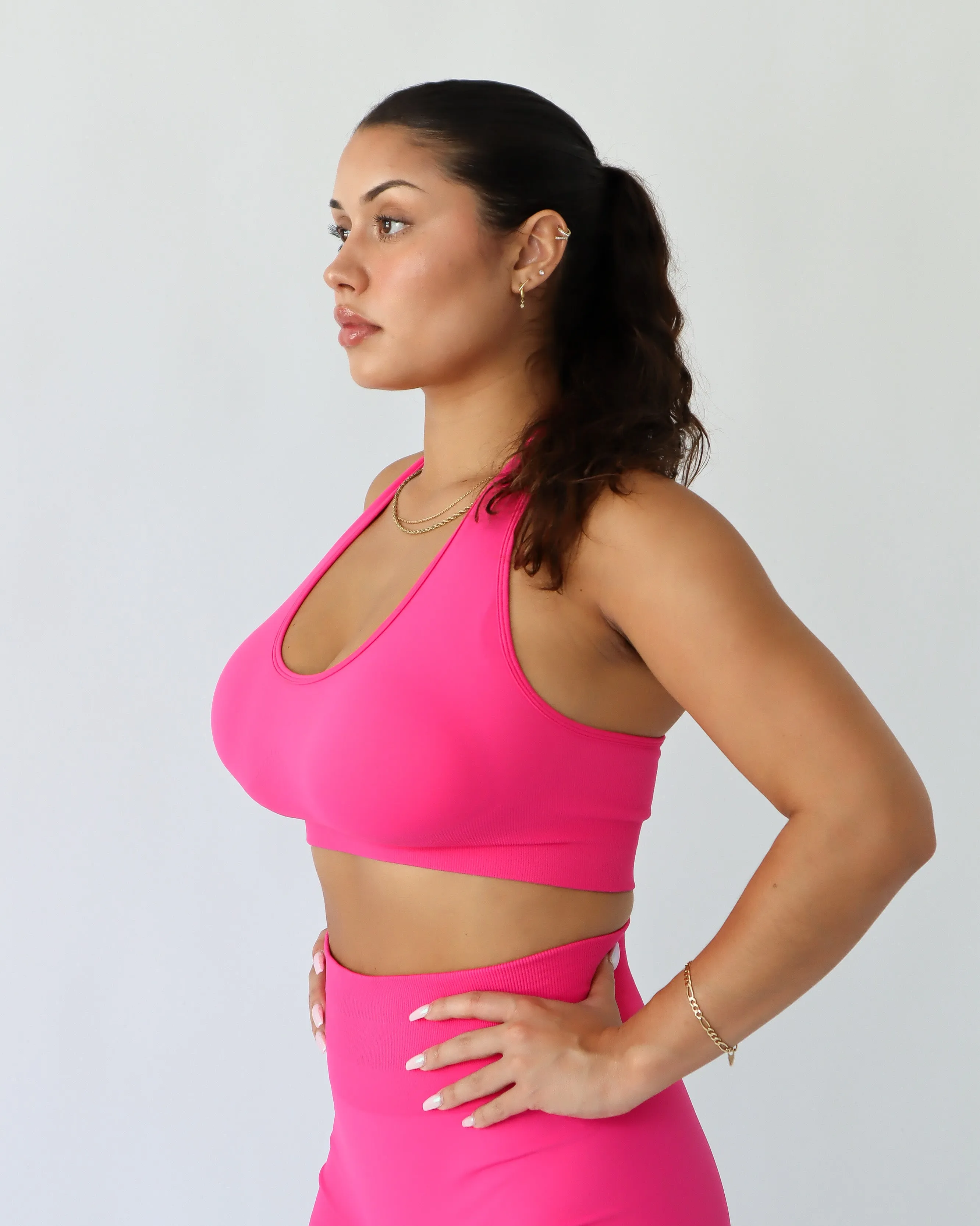 ENHANCE HALTER TOP - Malibu sold by First Health Apparel