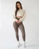 Relaxed Crop Long Sleeve - Oat sold by First Health Apparel