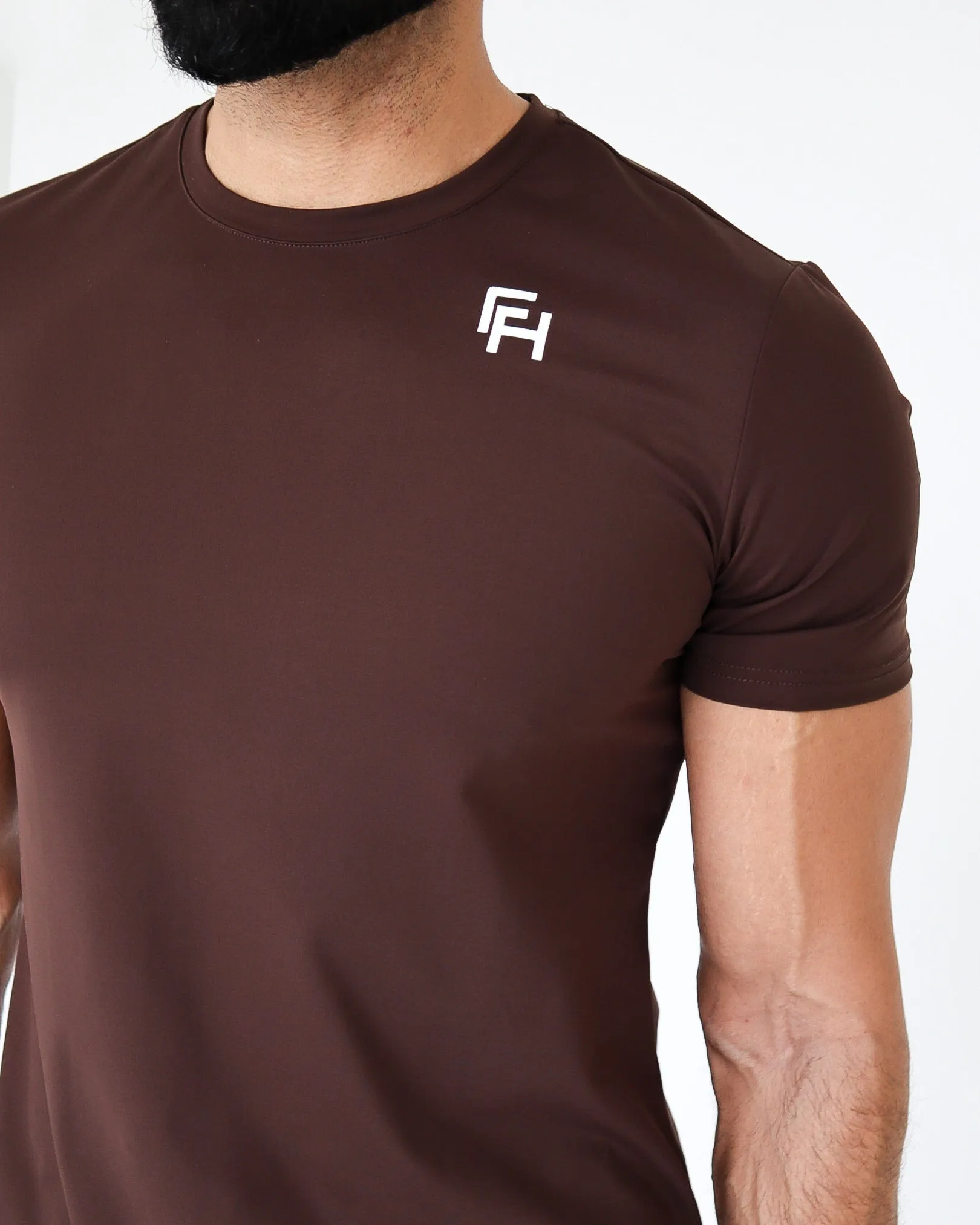PERFORMANCE T-SHIRT - Coffee sold by First Health Apparel product image thumbnail 2