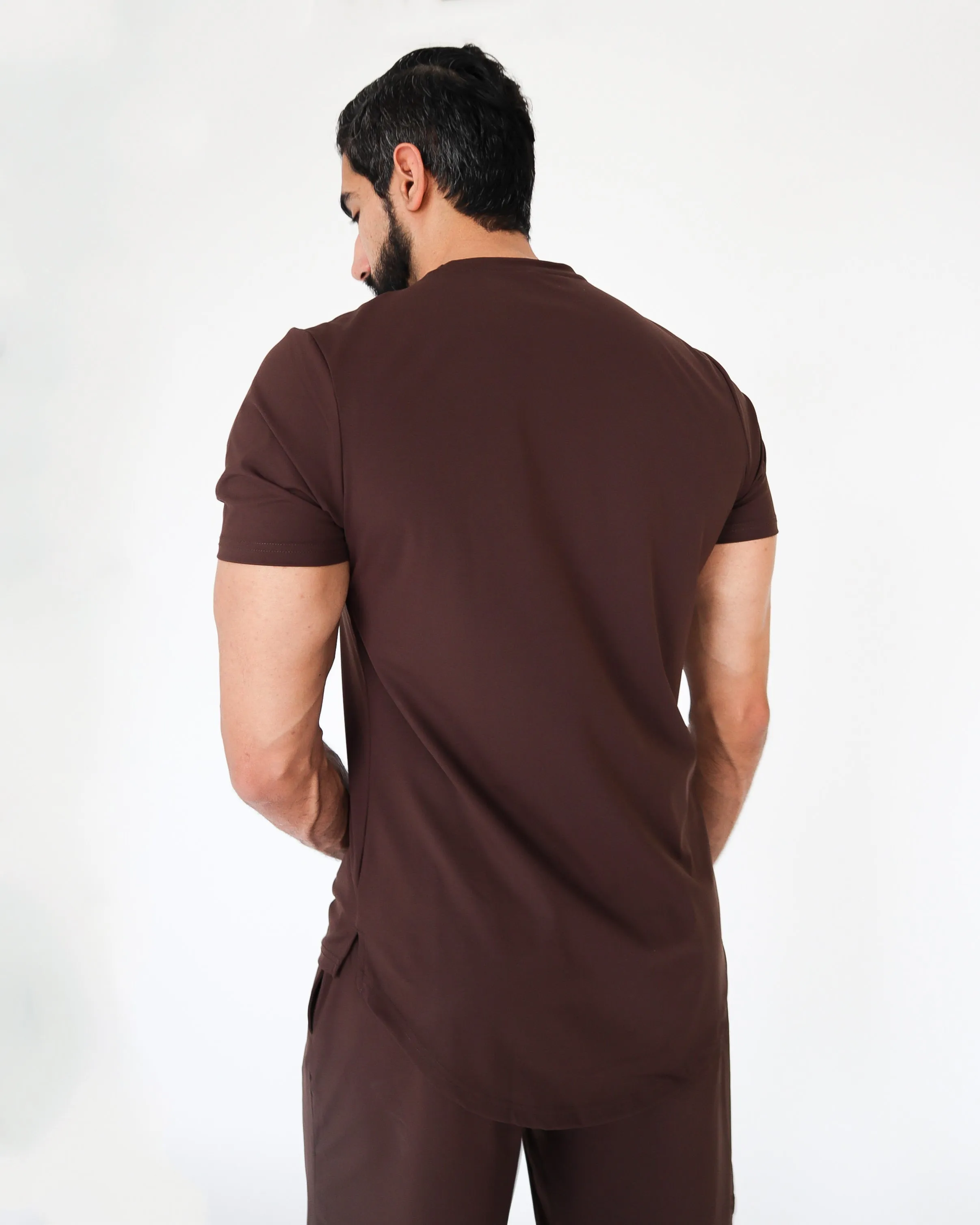 PERFORMANCE T-SHIRT - Coffee sold by First Health Apparel product image thumbnail 3