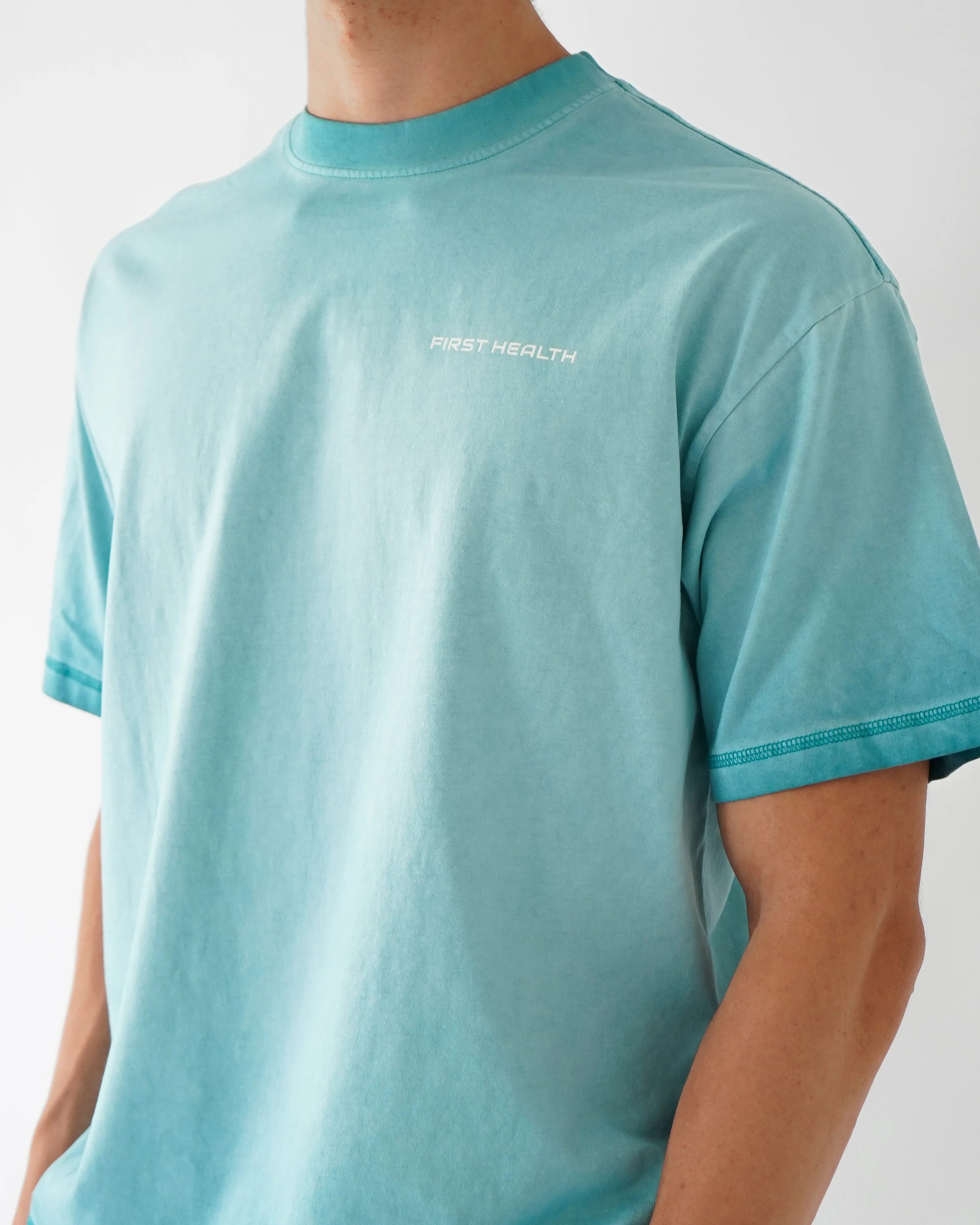Lifting Club Tee - Turquoise sold by First Health Apparel product image thumbnail 3