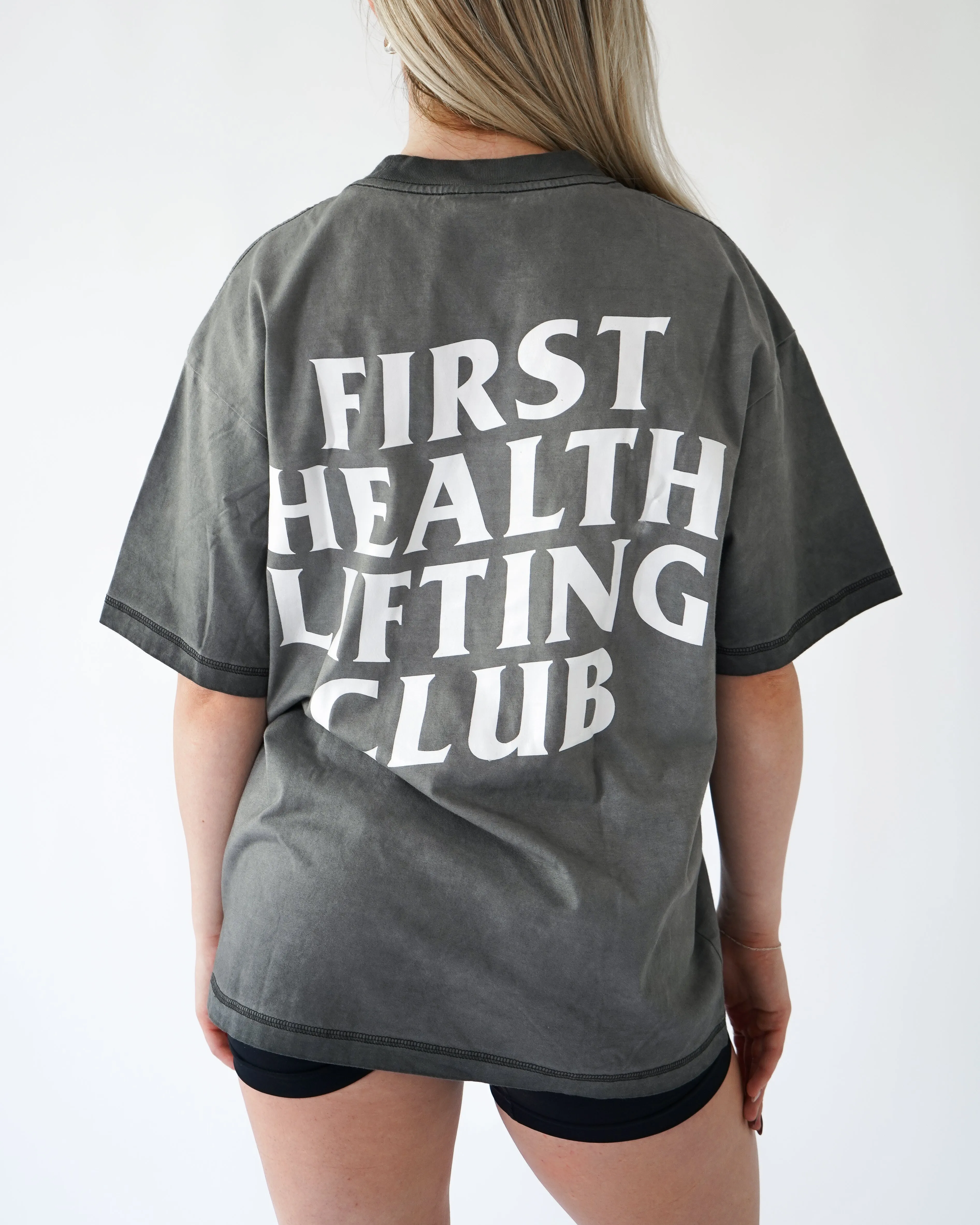 Lifting Club Tee - Shadow sold by First Health Apparel product image thumbnail 2