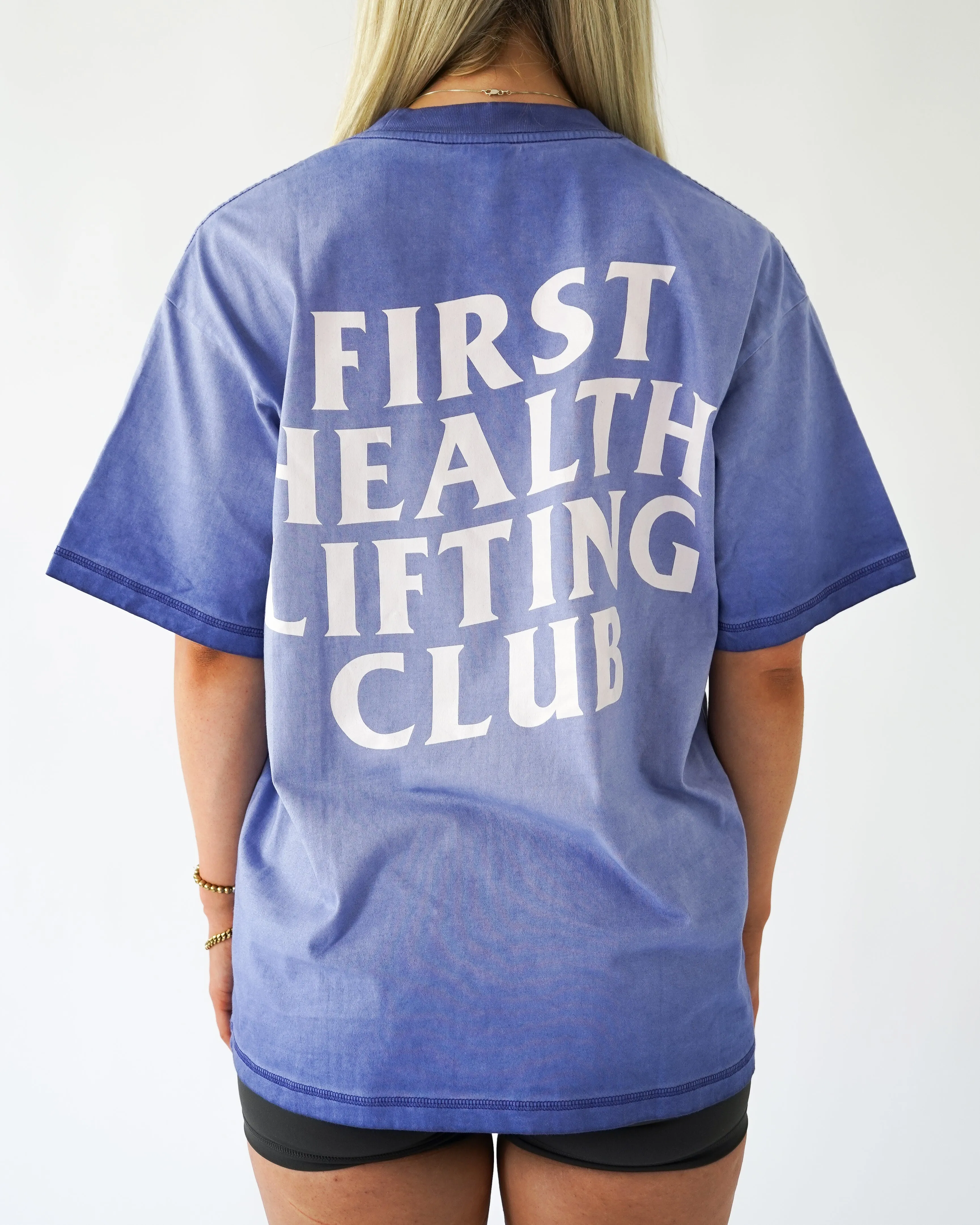 Lifting Club Tee - Mist sold by First Health Apparel product image thumbnail 2