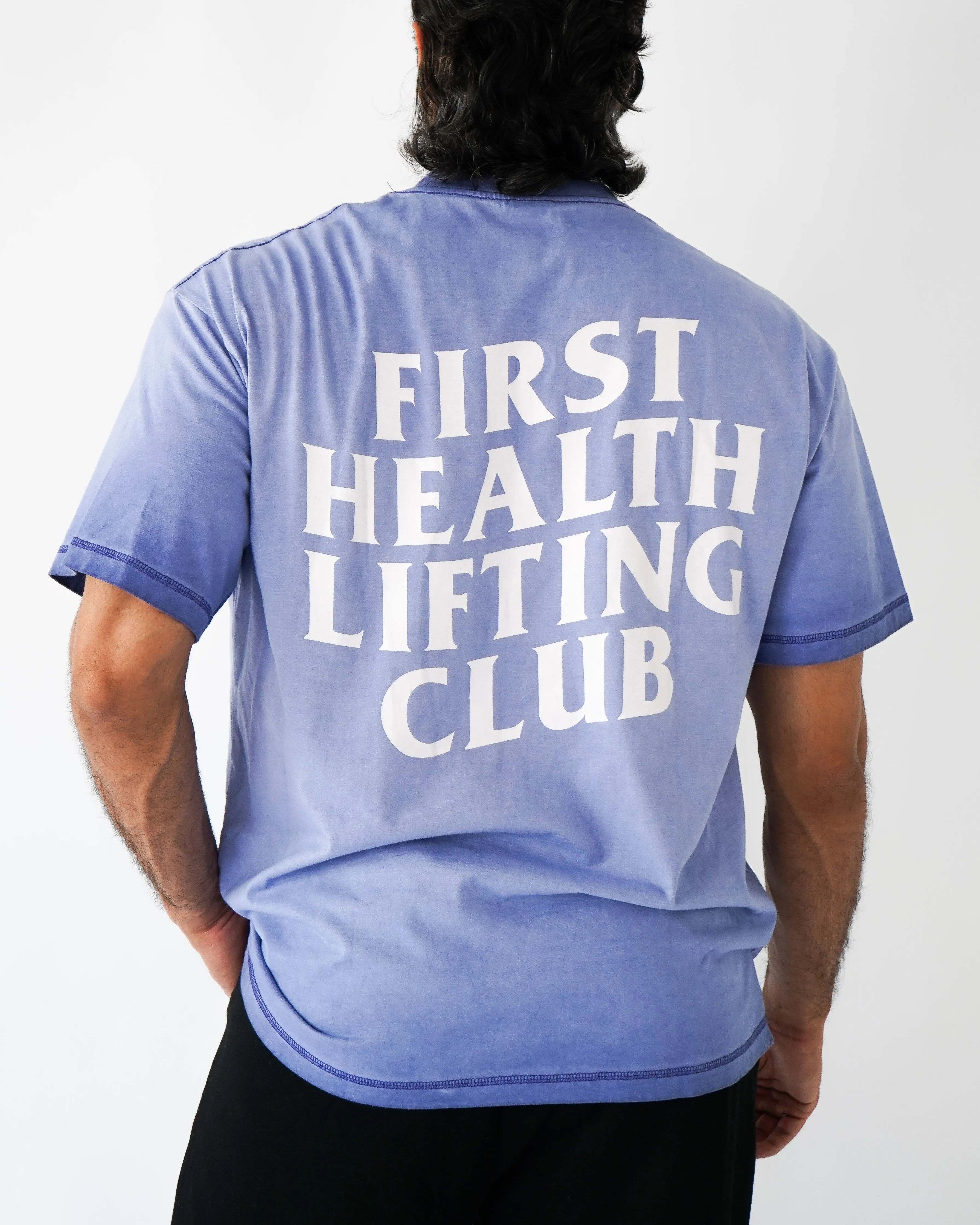 Lifting Club Tee - Mist sold by First Health Apparel product image thumbnail 2