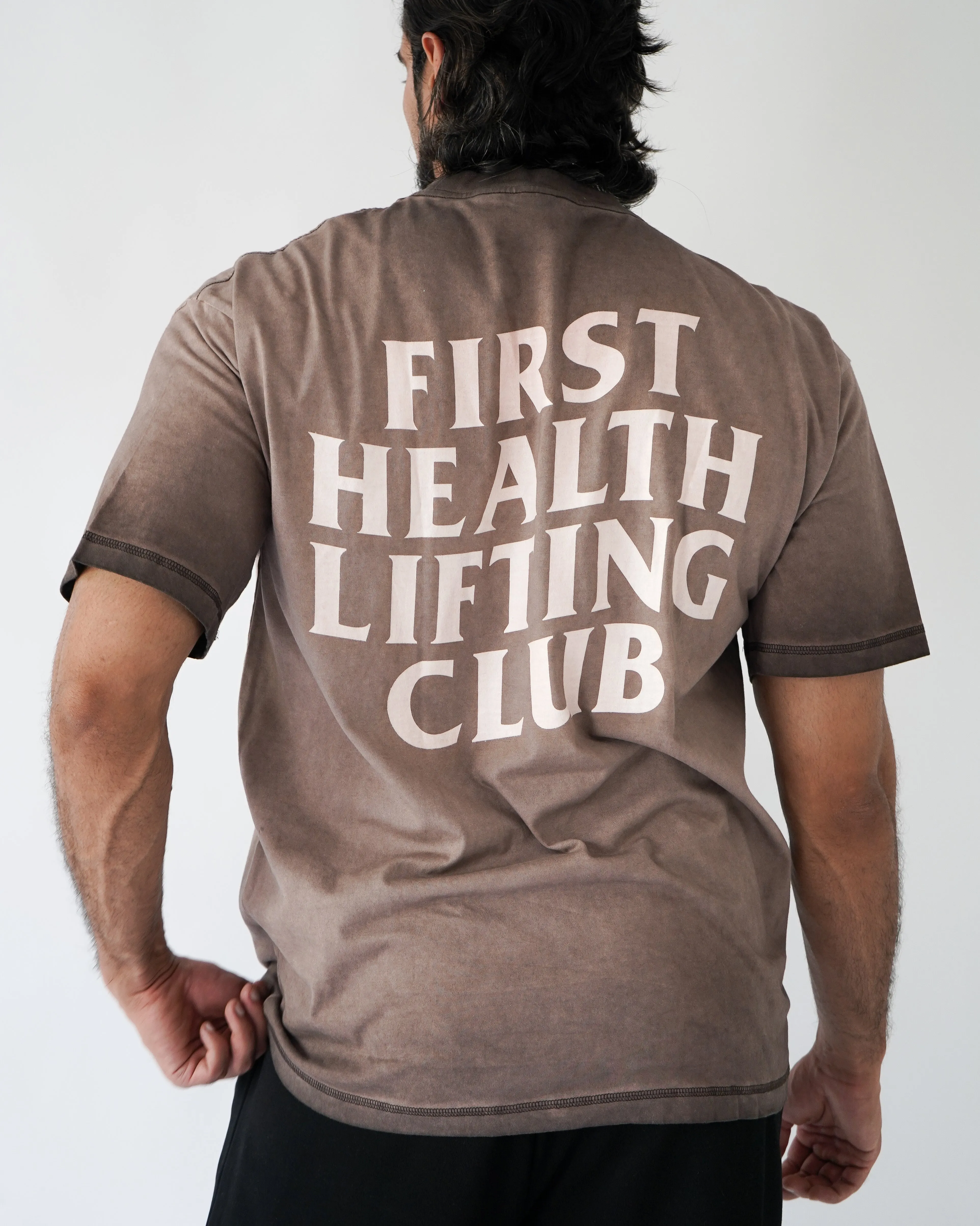 Lifting Club Tee - Desert sold by First Health Apparel product image thumbnail 2