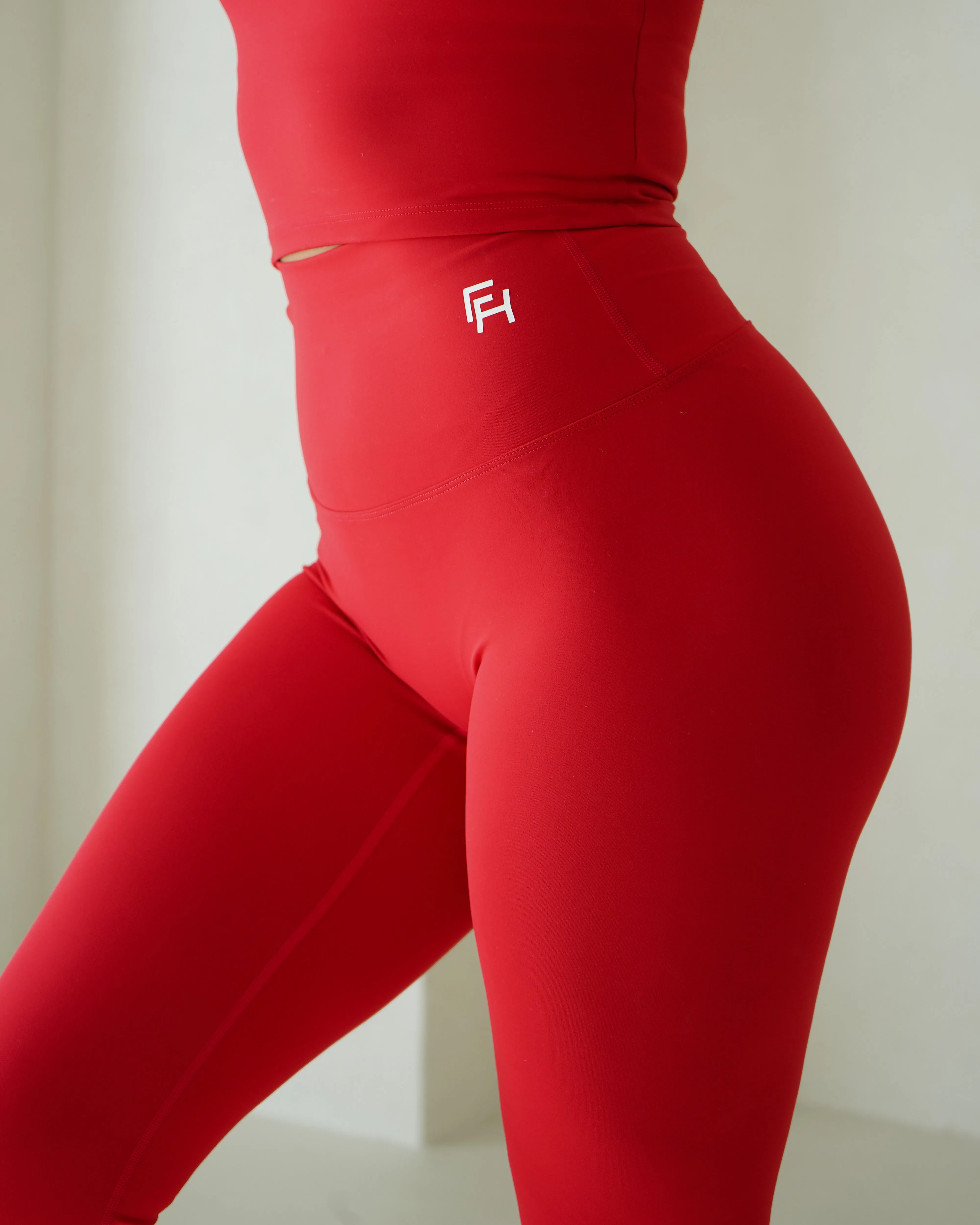 Flex High Waisted Leggings - Chili sold by First Health Apparel product image thumbnail 3