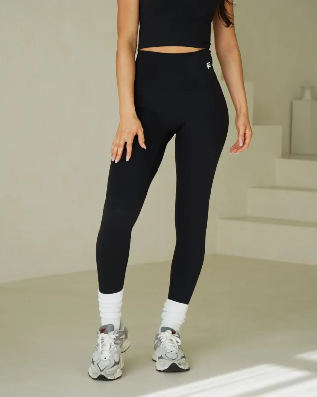 Flex High Waisted Leggings - Black sold by First Health Apparel