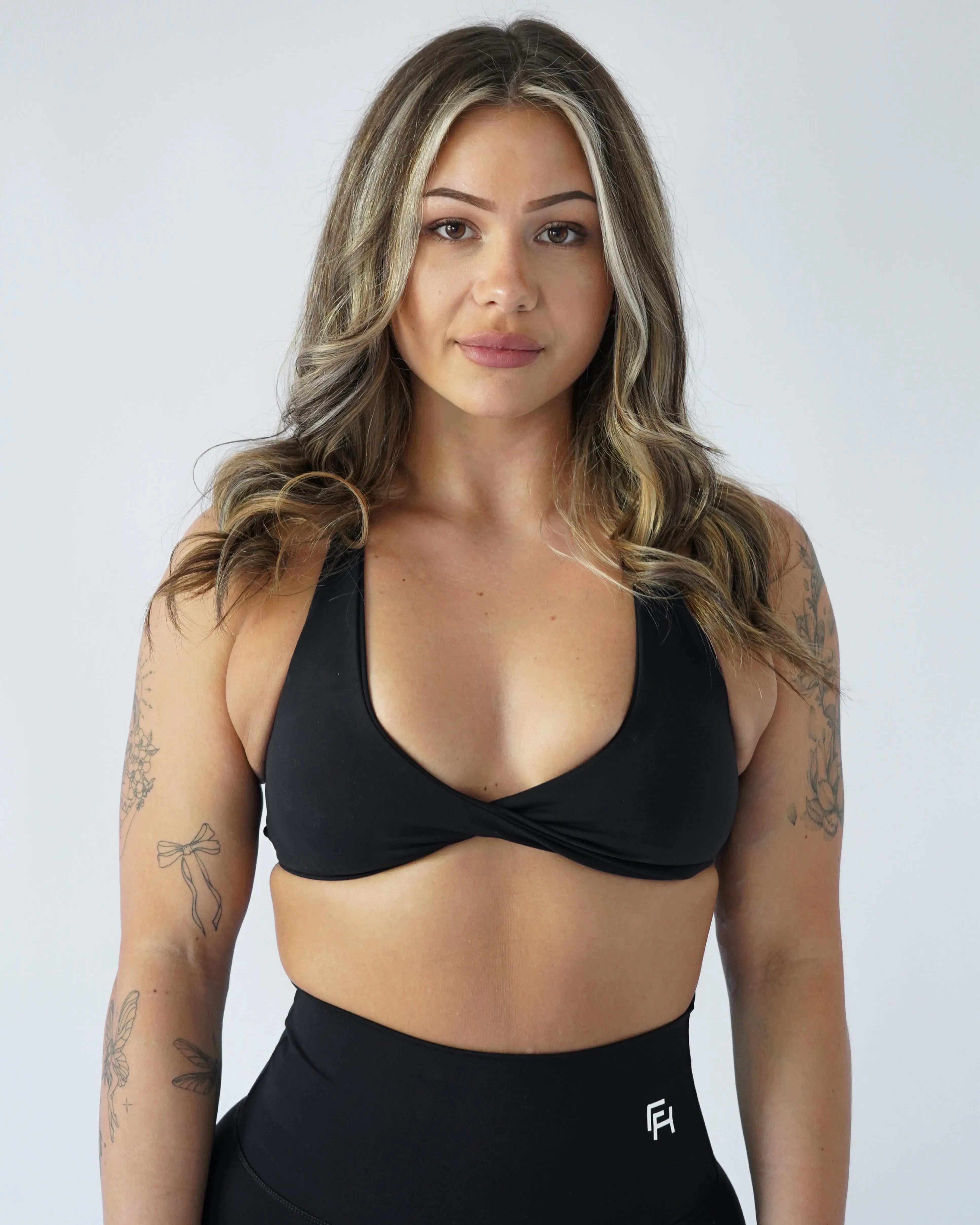 Flex Twist Sports Bra - Black sold by First Health Apparel