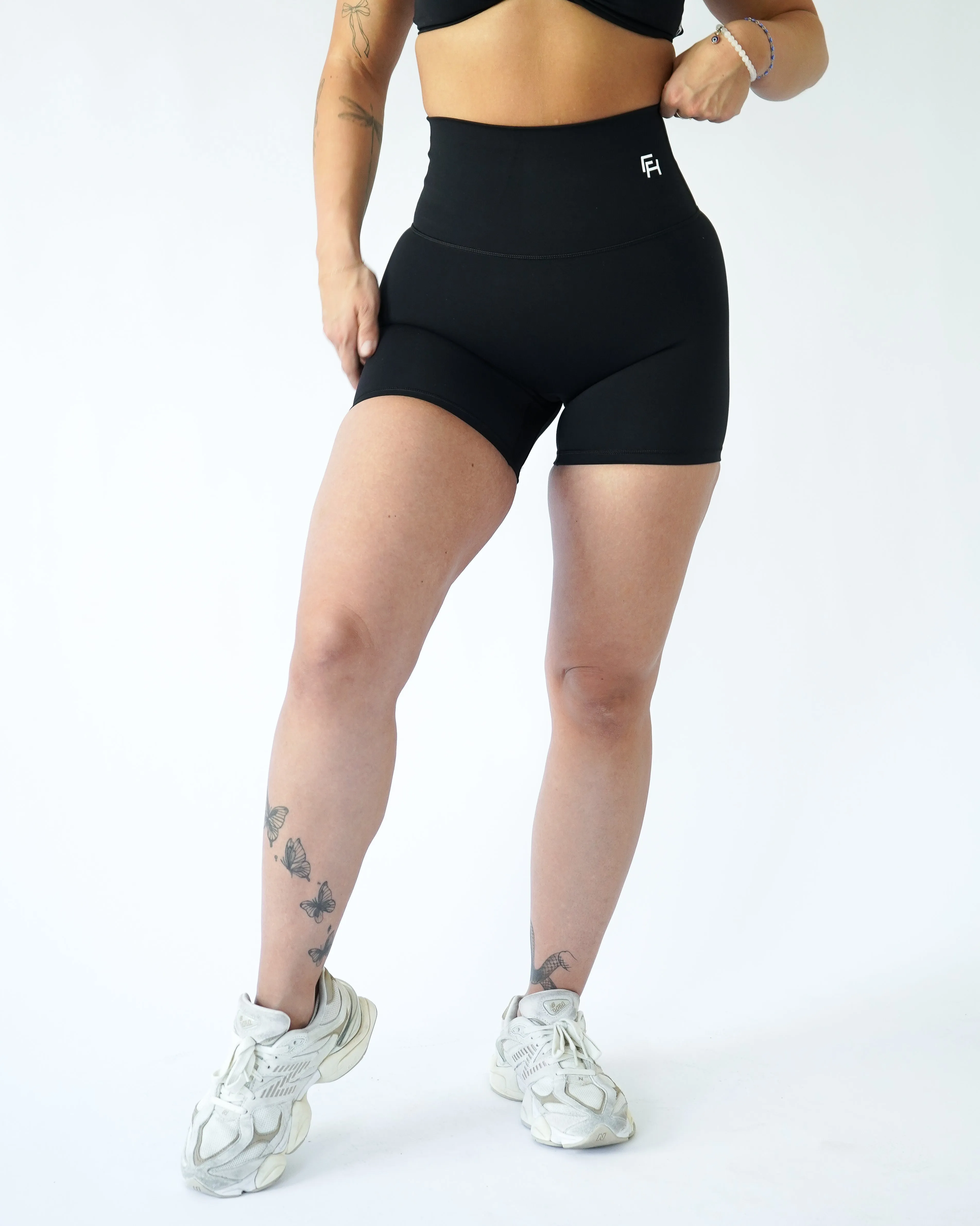 Flex Biker Shorts 6” - Black sold by First Health Apparel product image thumbnail 3