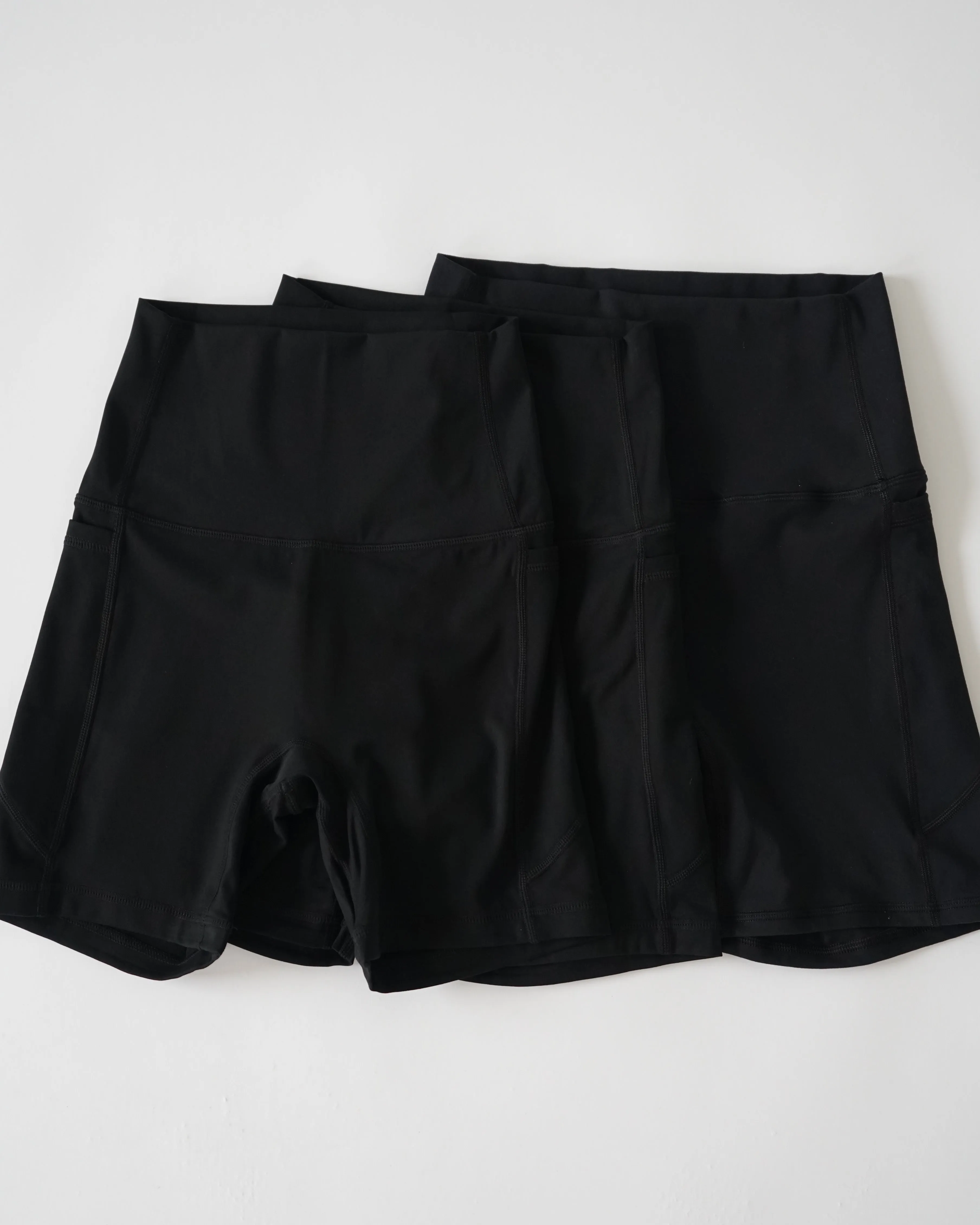Performance Pocket Biker Shorts - Black 3 Pack sold by First Health Apparel product image thumbnail 5