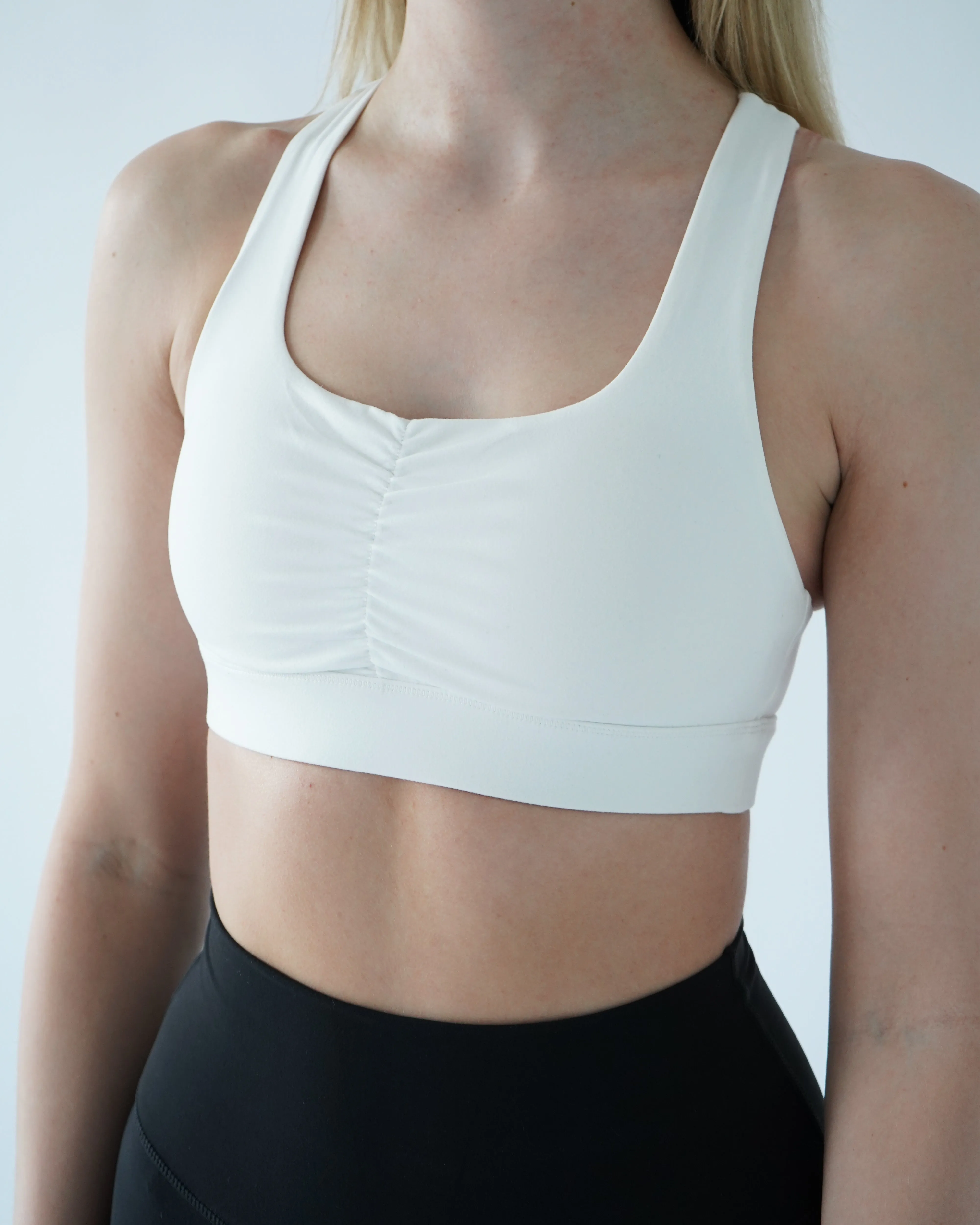 Performance Scrunch Bra - White sold by First Health Apparel product image thumbnail 3